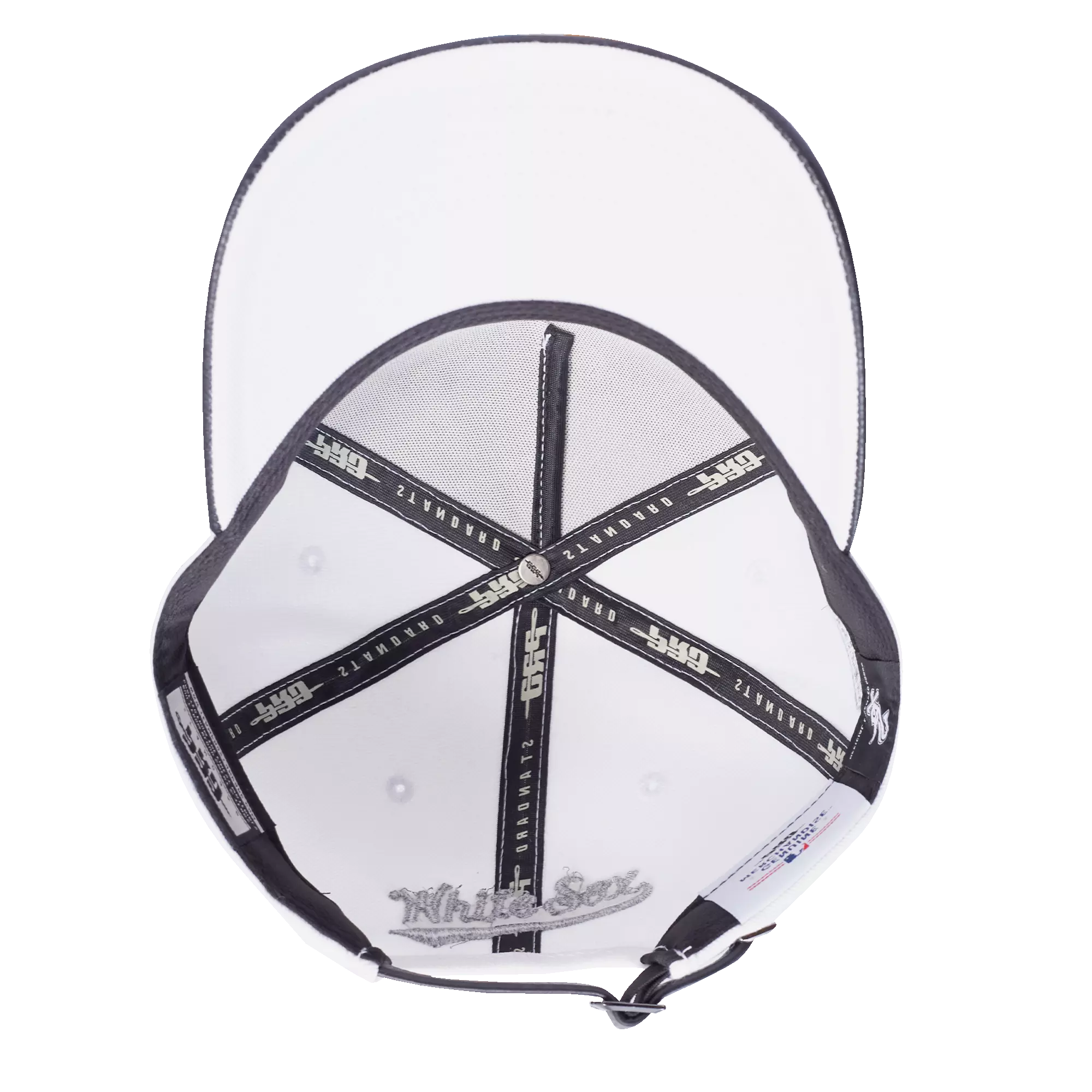 New Era Chicago White Sox Met Silver Snapback Hat-White - WHITE/BLACK