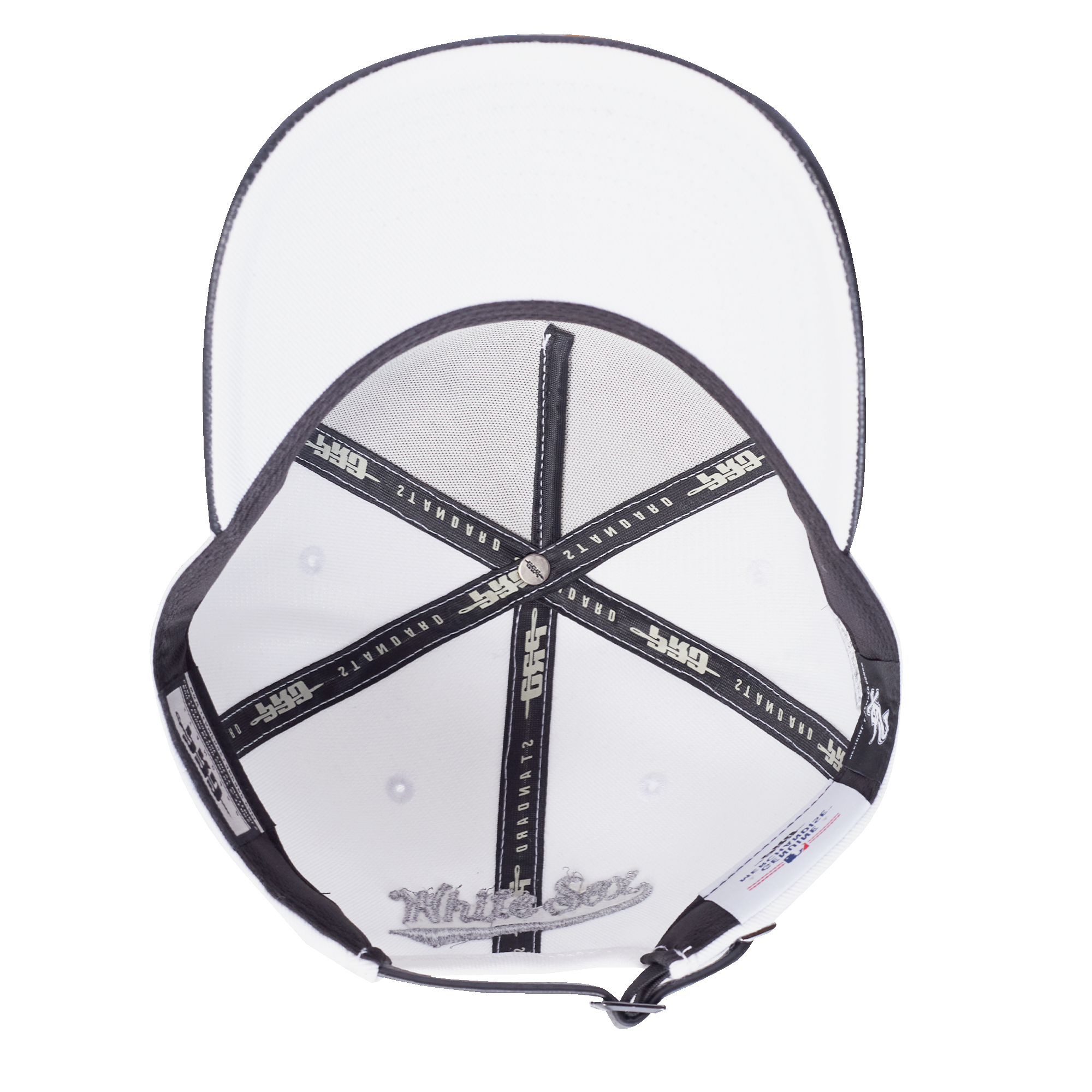 New Era Chicago White Sox Met Silver Snapback Hat-White - WHITE/BLACK