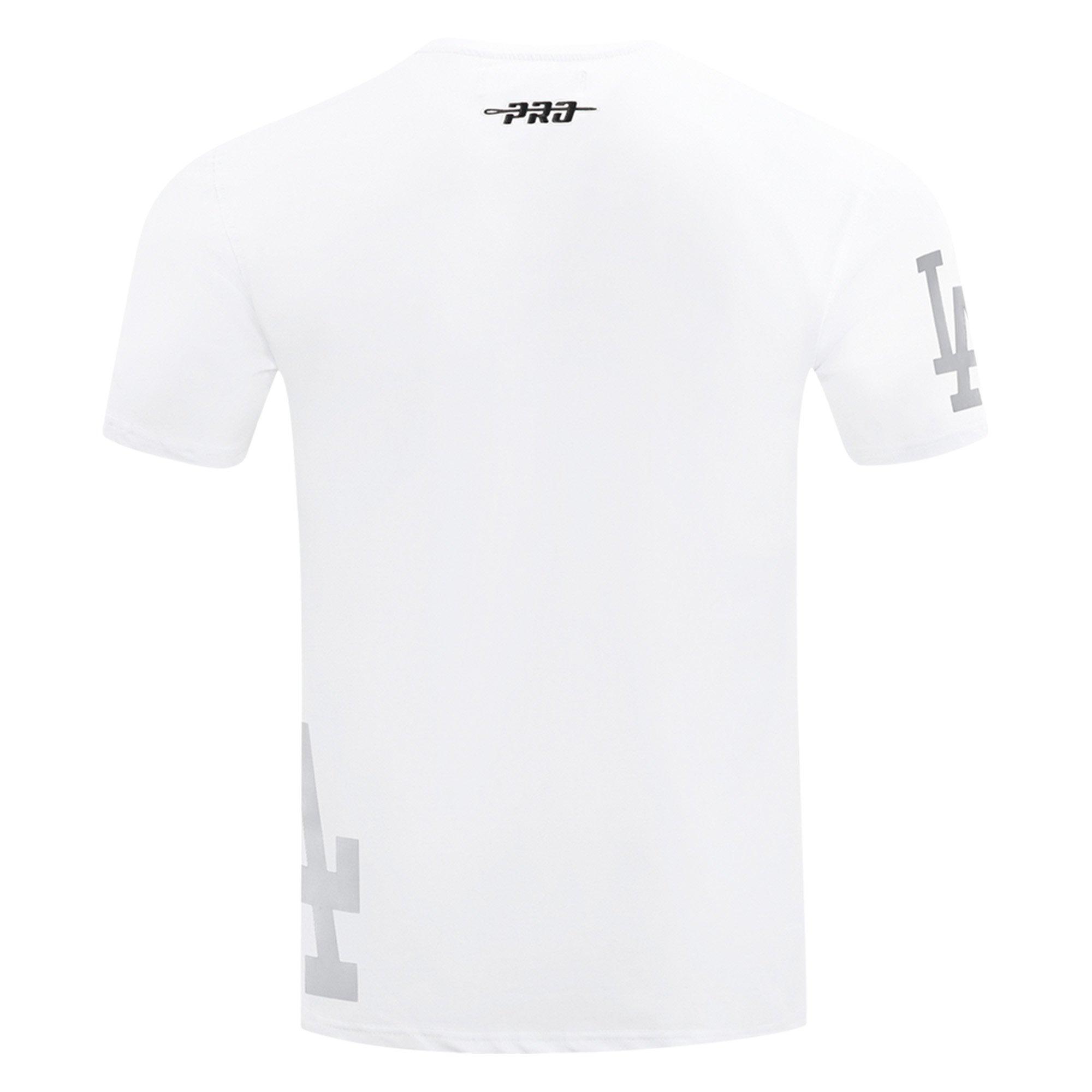Pro Standard Los Angeles Dodgers Met Silver Tee - White - WHITE Thumbnail View 2