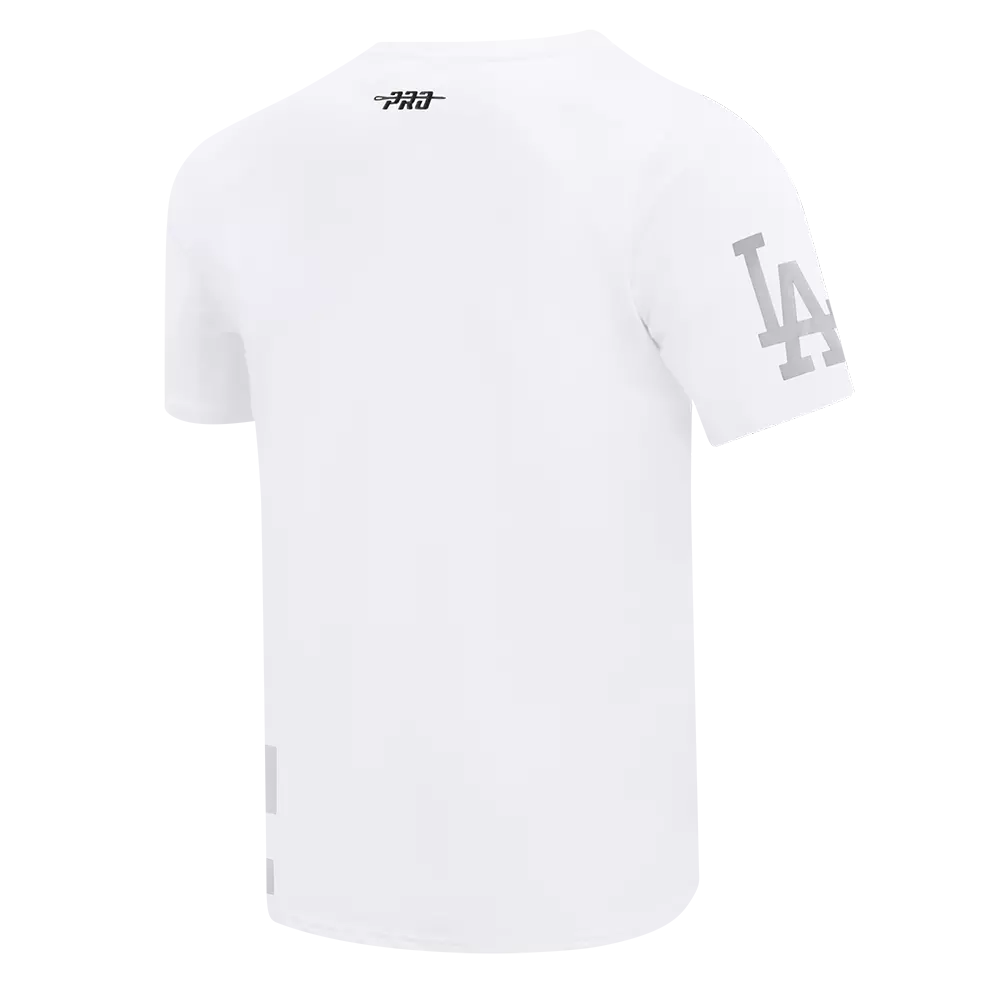 Pro Standard Los Angeles Dodgers Met Silver Tee - White - WHITE