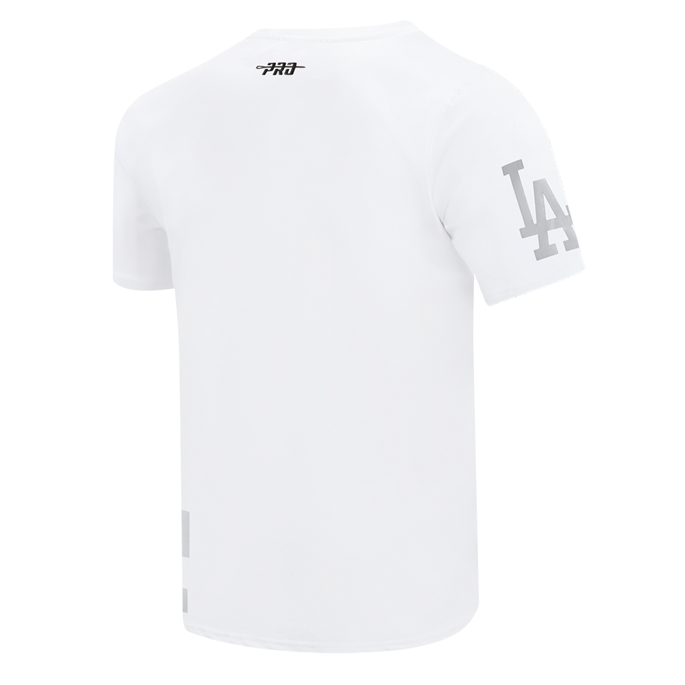 Pro Standard Los Angeles Dodgers Met Silver Tee-White - WHITE Thumbnail View 4