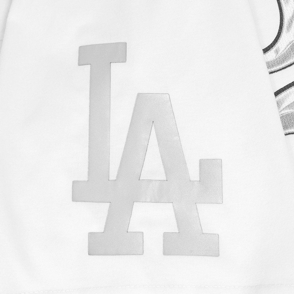 Pro Standard Los Angeles Dodgers Met Silver Tee - White - WHITE Thumbnail View 6