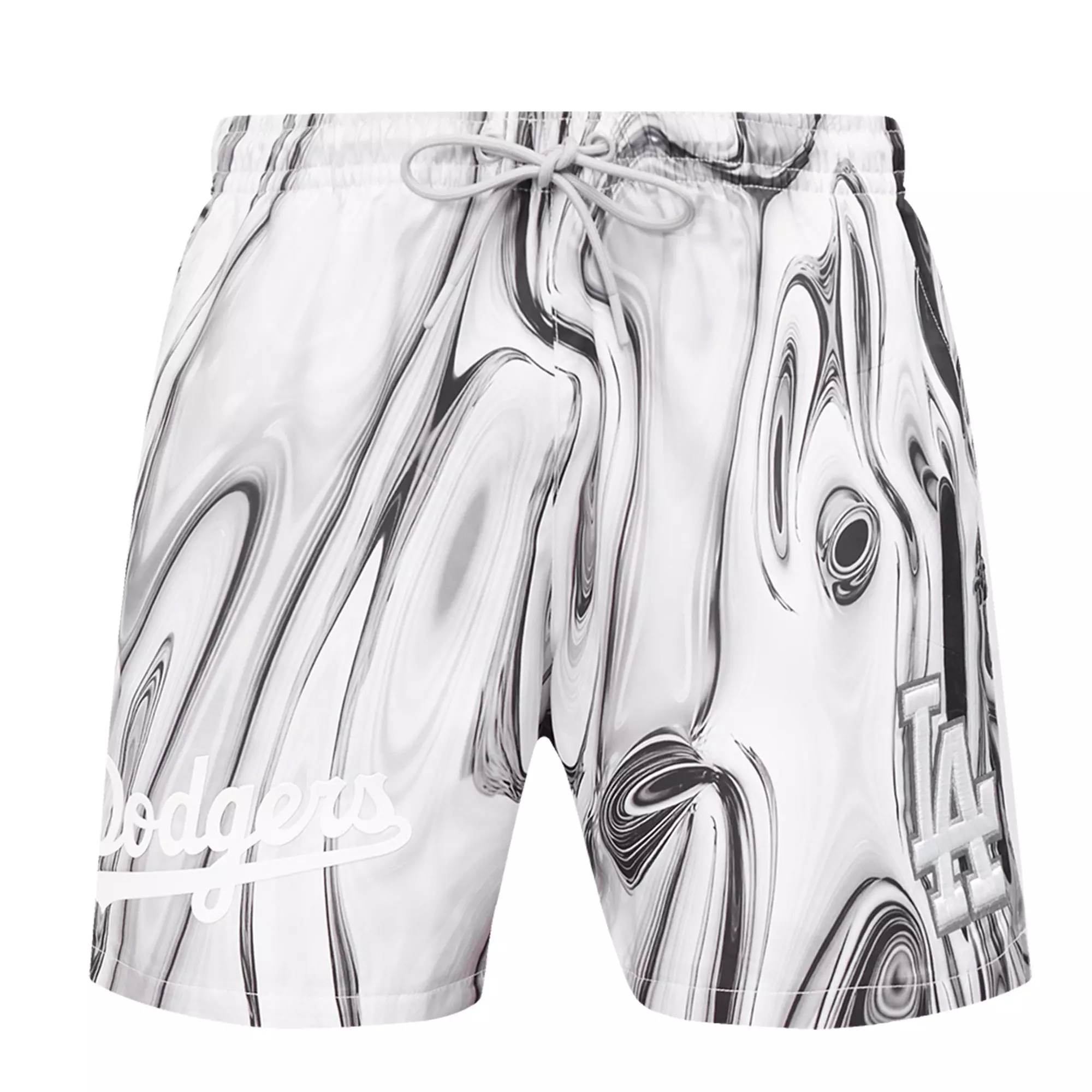 Pro Standard Los Angeles Dodgers Met Silver Short Pants-Silver - SILVER