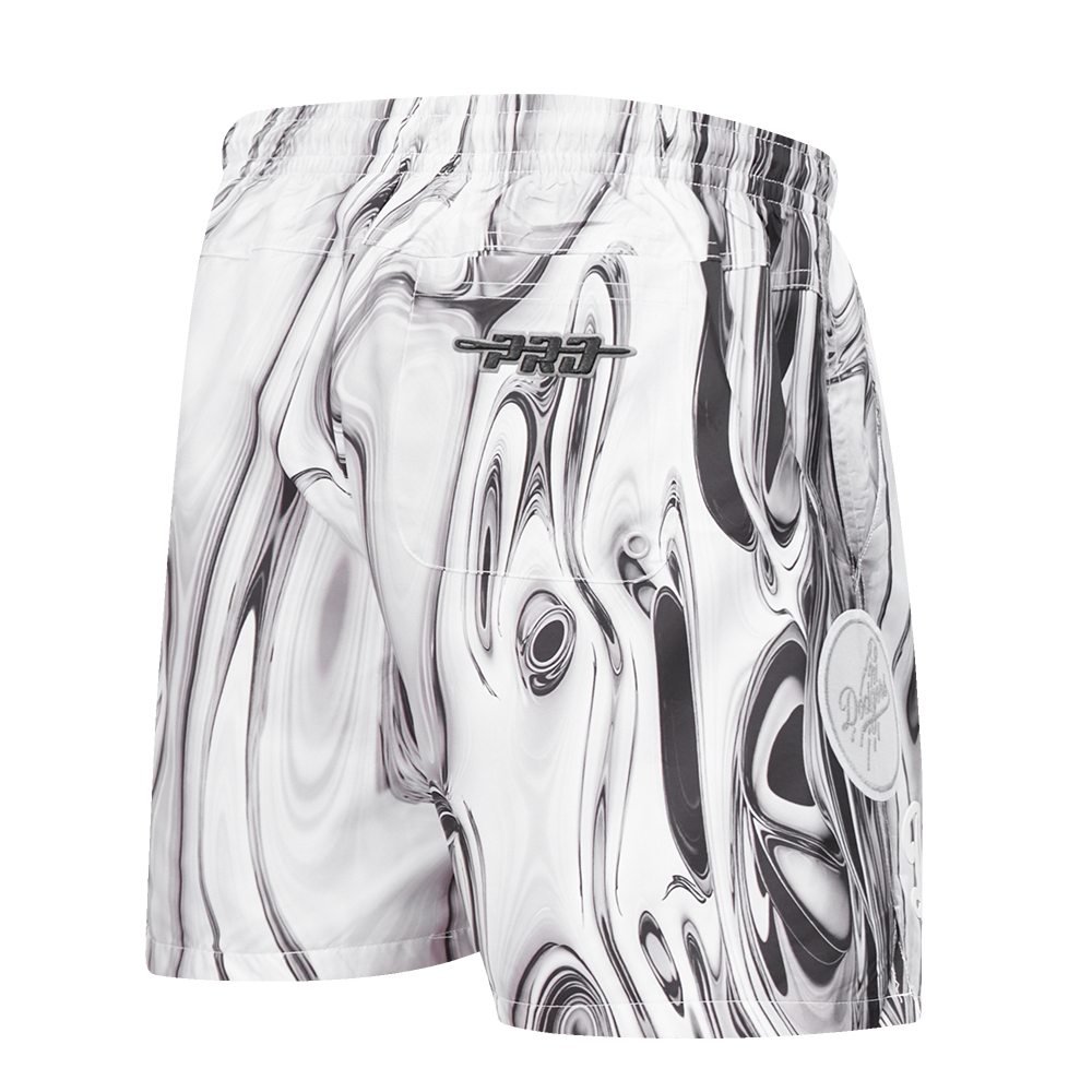Pro Standard Los Angeles Dodgers Met Silver Short Pants-Silver - SILVER Thumbnail View 4