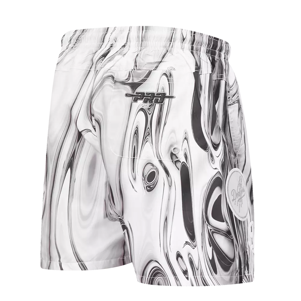Pro Standard Los Angeles Dodgers Met Silver Short Pants-Silver - SILVER