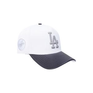 New Era Los Angeles Dodgers Met Silver Snapback Hat-White