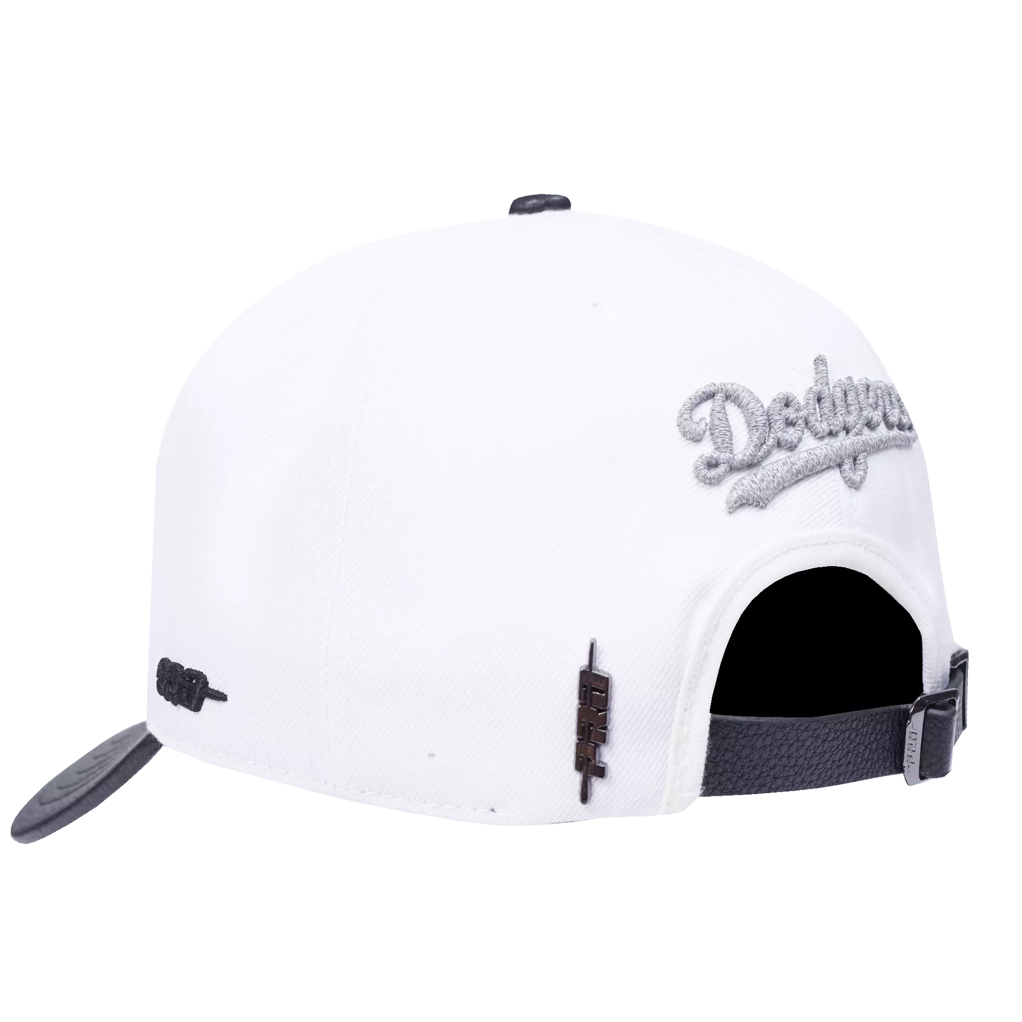 New Era Los Angeles Dodgers Met Silver Snapback Hat-White - WHITE/BLACK