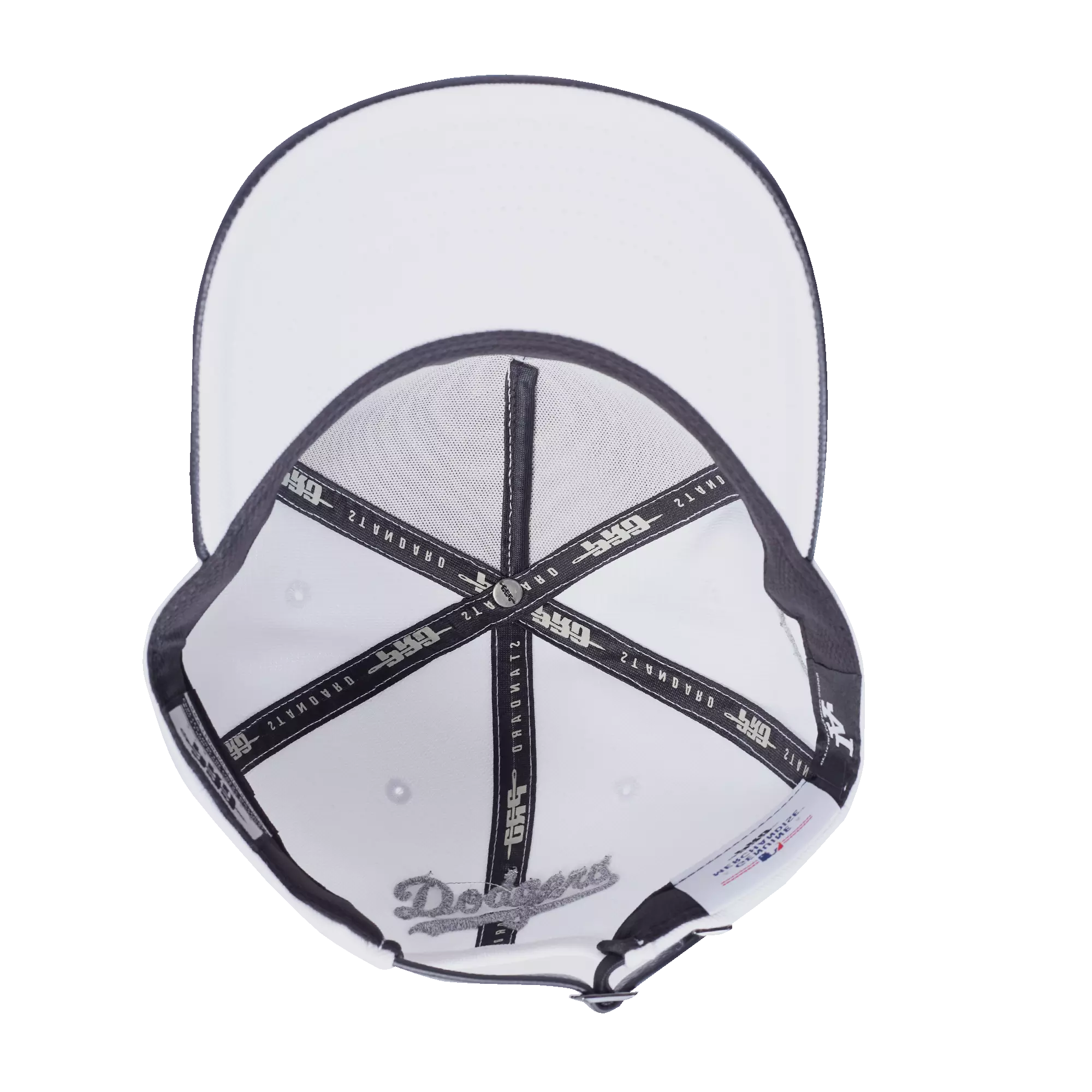 New Era Los Angeles Dodgers Met Silver Snapback Hat-White - WHITE/BLACK