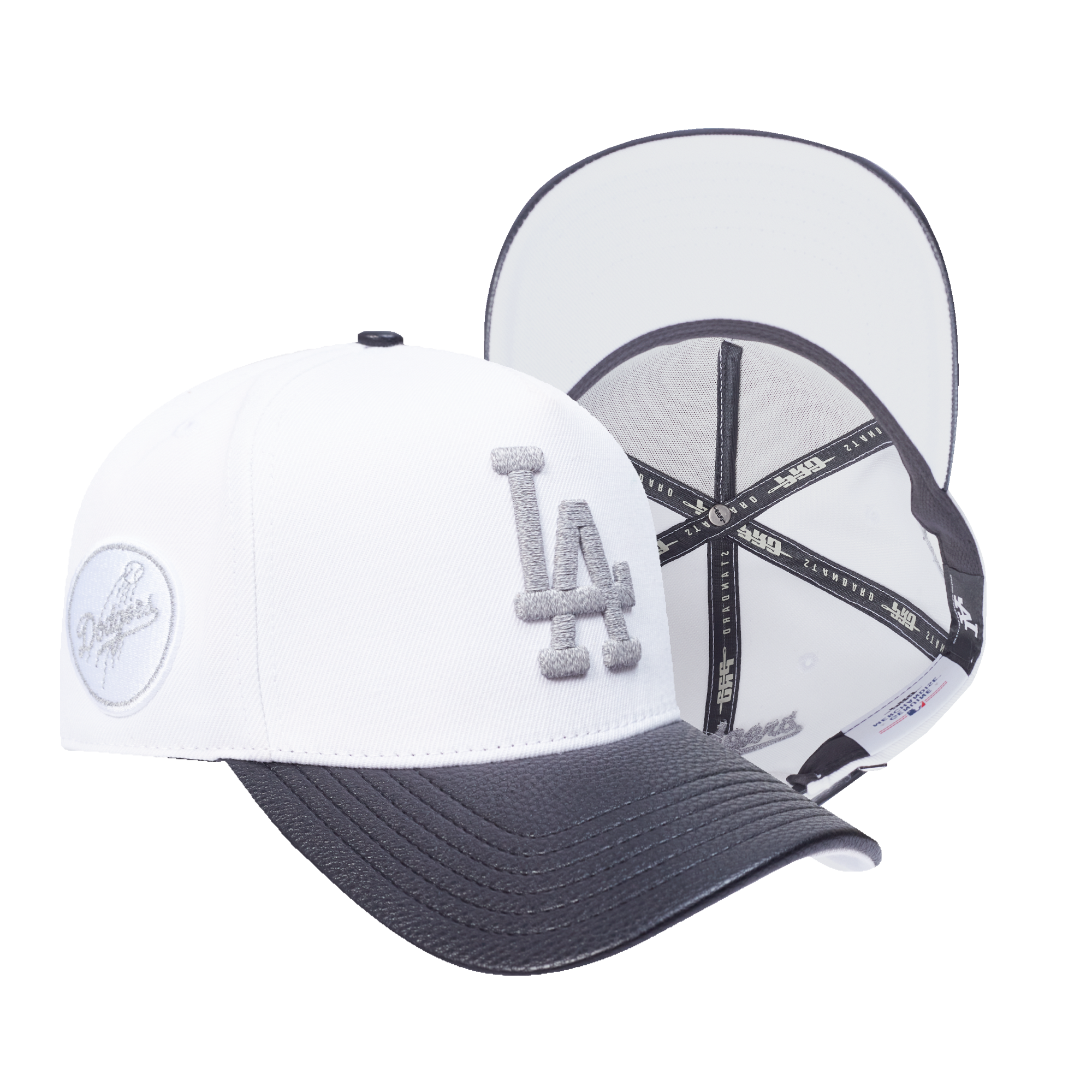 New Era Los Angeles Dodgers Met Silver White Snapback Hat