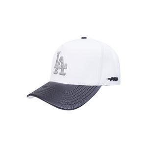 New Era Los Angeles Dodgers Met Silver Snapback Hat-White