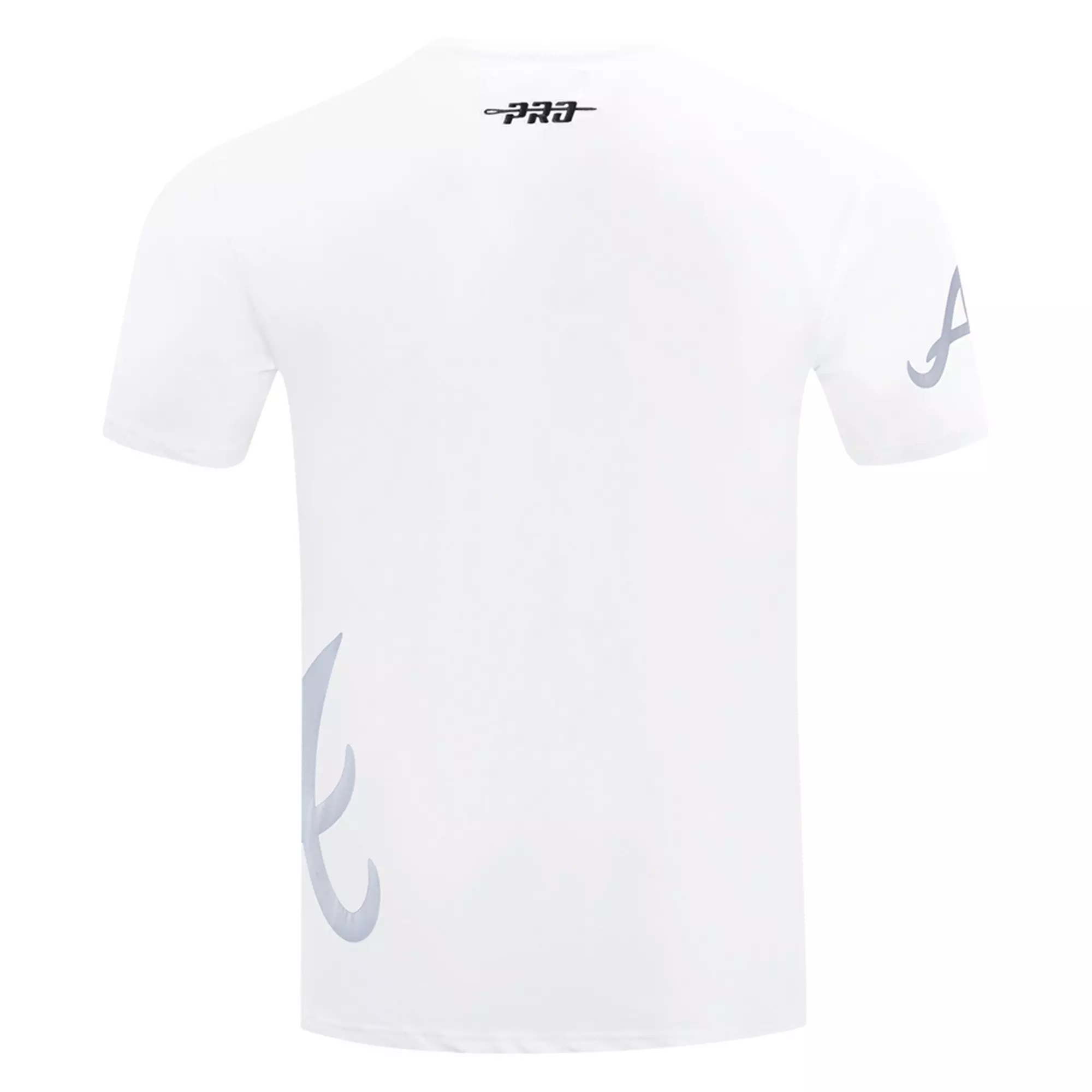 Pro Standard Atlanta Braves Met Silver Tee-White - WHITE