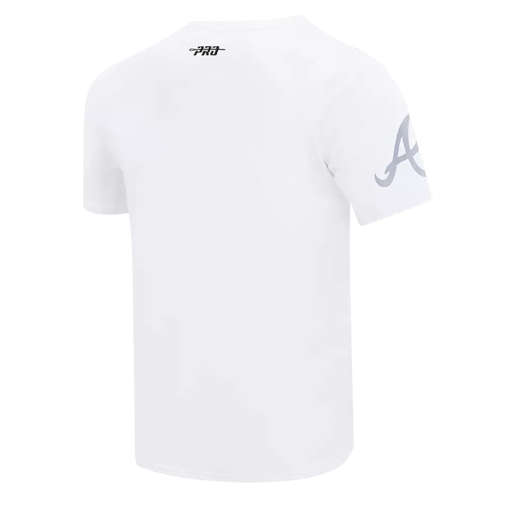 Pro Standard Atlanta Braves Met Silver Tee - White - WHITE