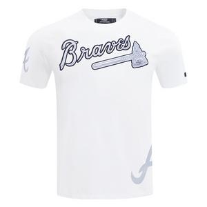 Pro Standard Atlanta Braves Met Silver Tee-White