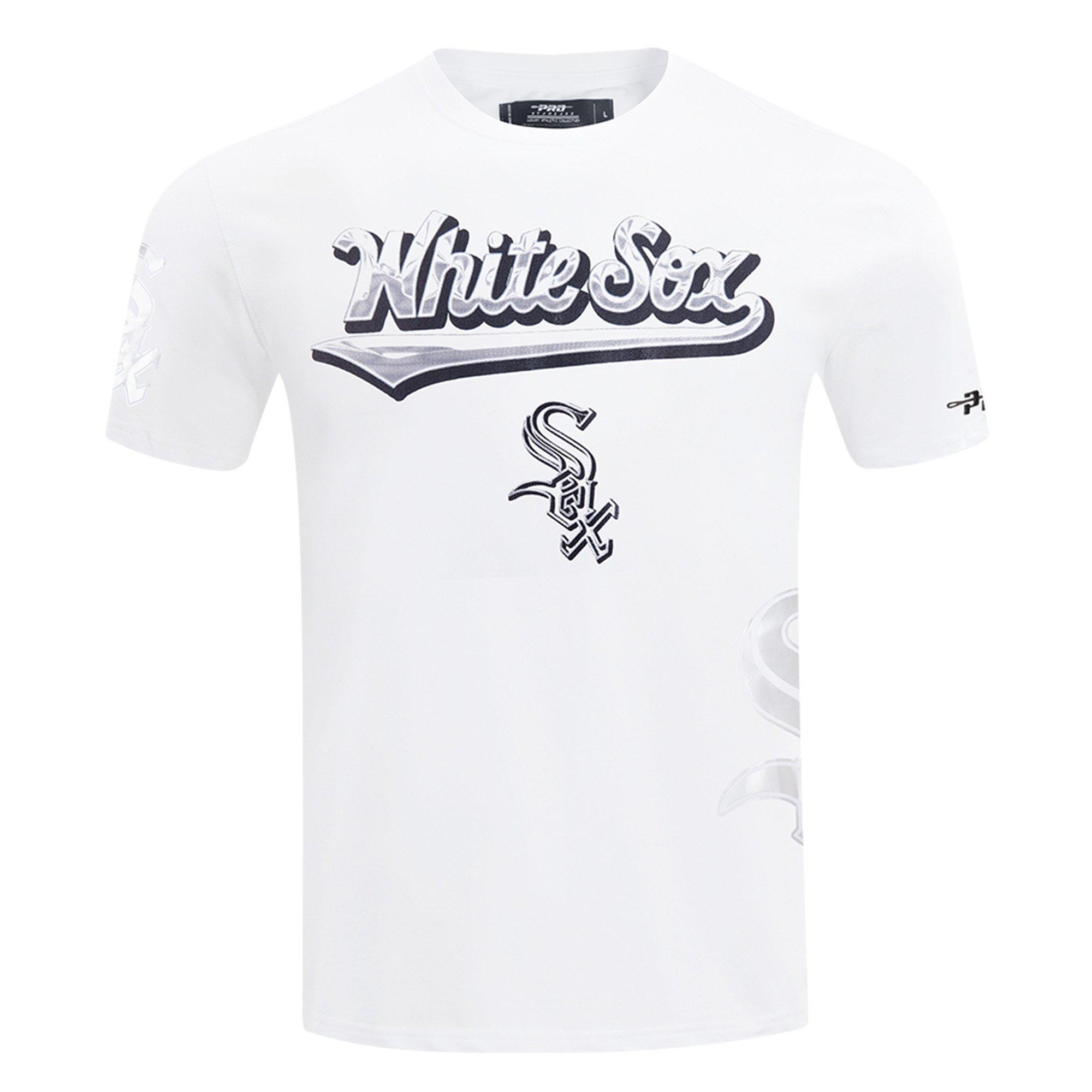 Pro Standard Chicago White Sox Met Silver Tee - White - WHITE Thumbnail View 1