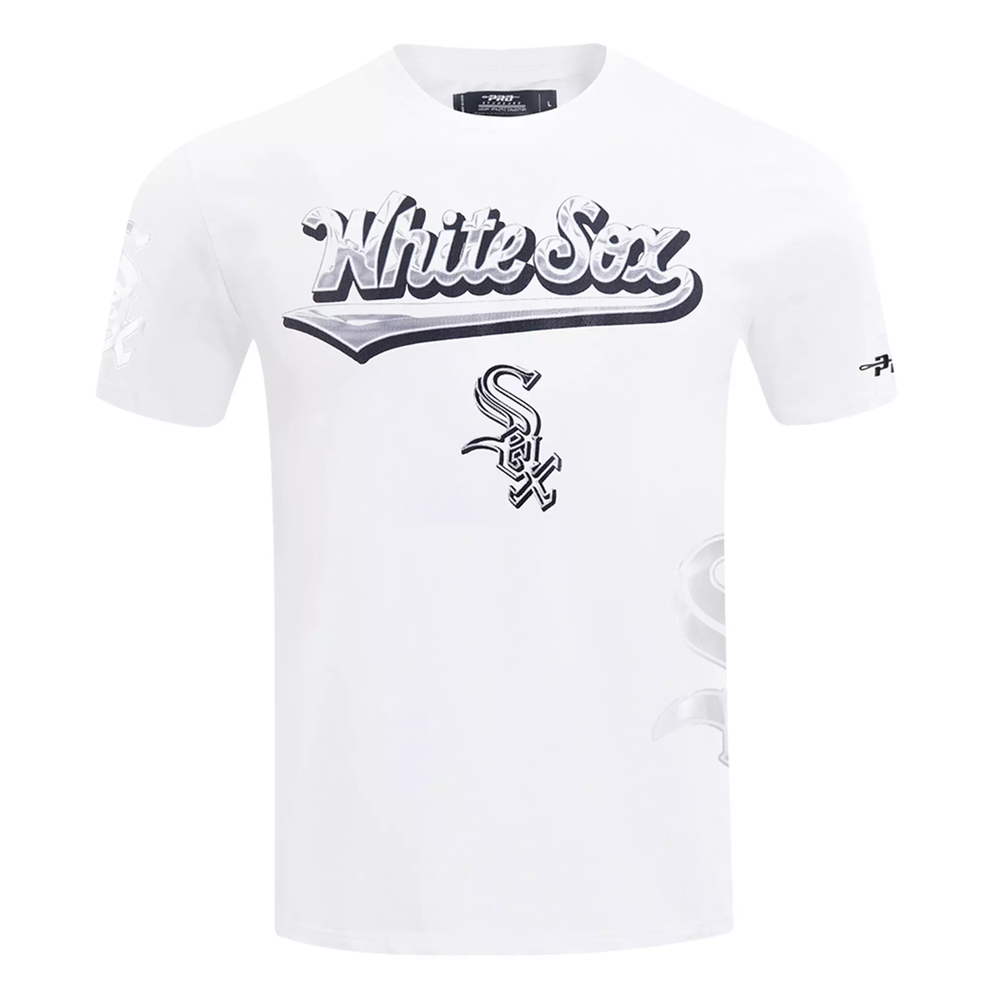 Pro Standard Chicago White Sox Met Silver Tee-White - WHITE