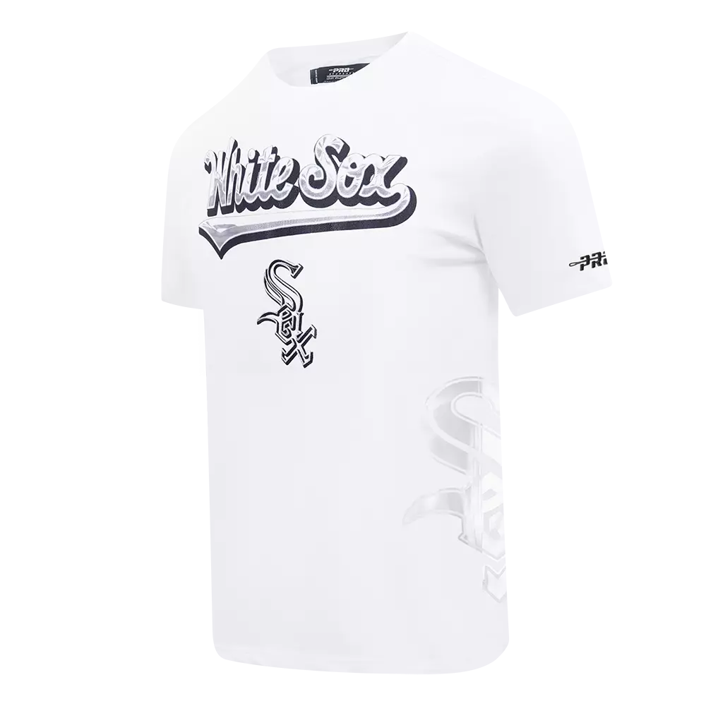 Pro Standard Chicago White Sox Met Silver Tee - White - WHITE