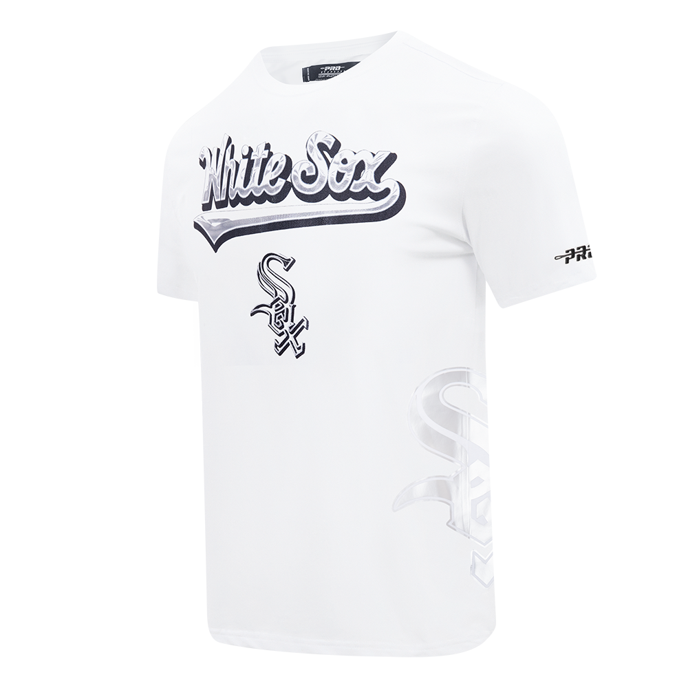 Pro Standard Chicago White Sox Met Silver Tee-White - WHITE Thumbnail View 3