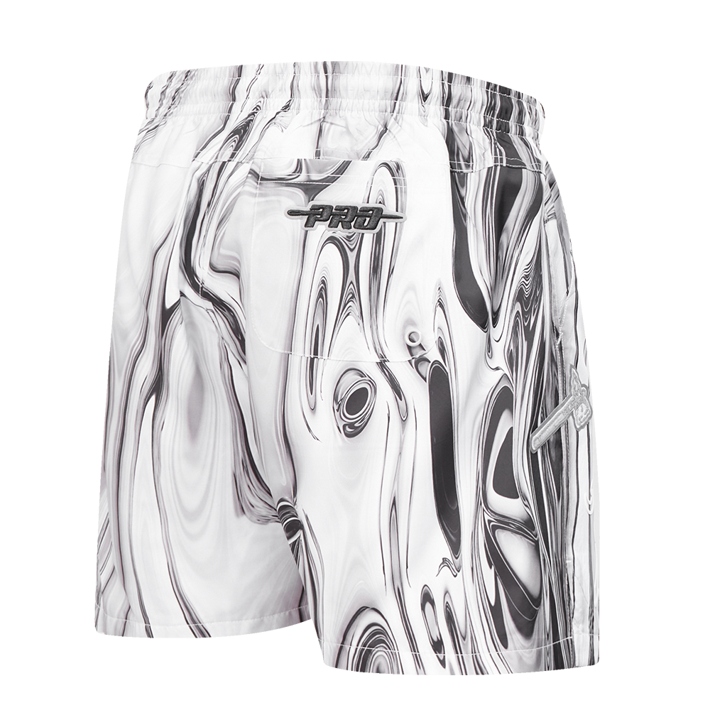 Pro Standard Atlanta Braves Met Silver Short Pants-Silver - SILVER Thumbnail View 4