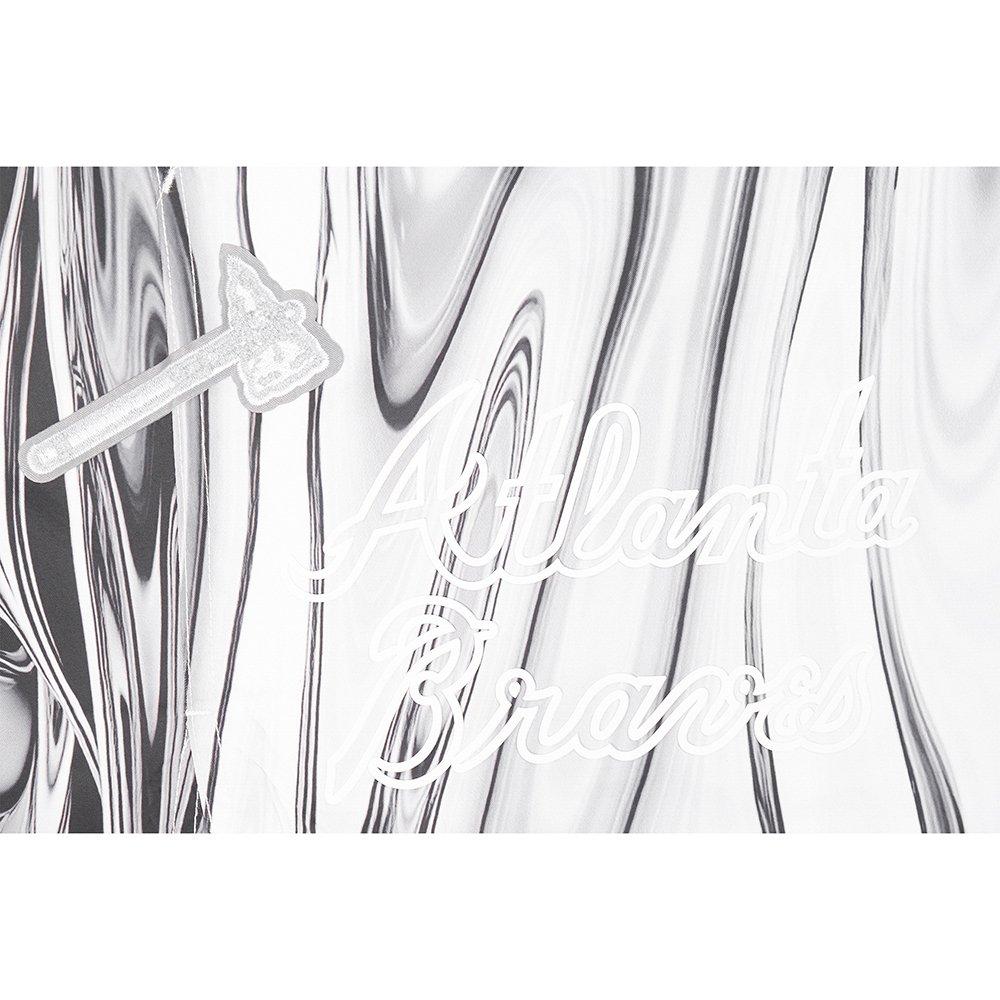 Pro Standard Atlanta Braves Met Silver Short Pants-Silver - SILVER Thumbnail View 6