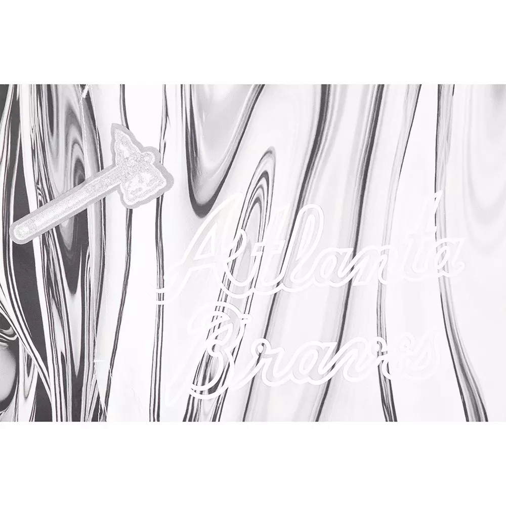 Pro Standard Atlanta Braves Met Silver Short Pants-Silver - SILVER