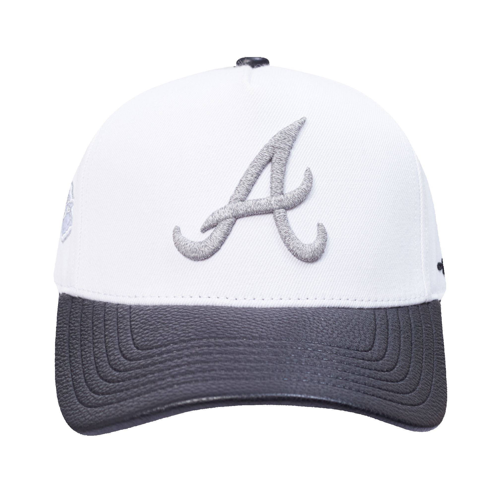 New Era Atlanta Braves Met Silver White Snapback Hat