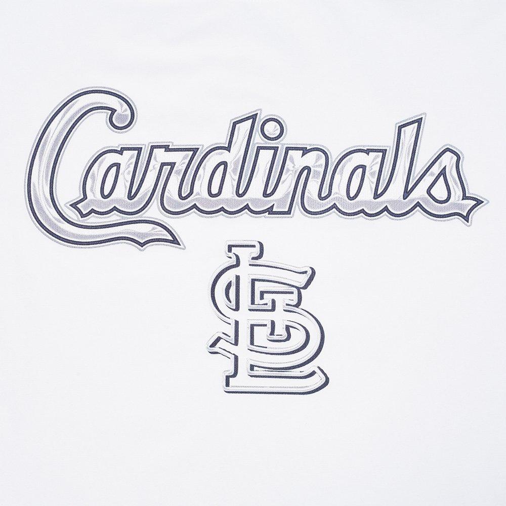 Pro Standard St. Louis Cardinals Met Silver Tee-White - WHITE Thumbnail View 5