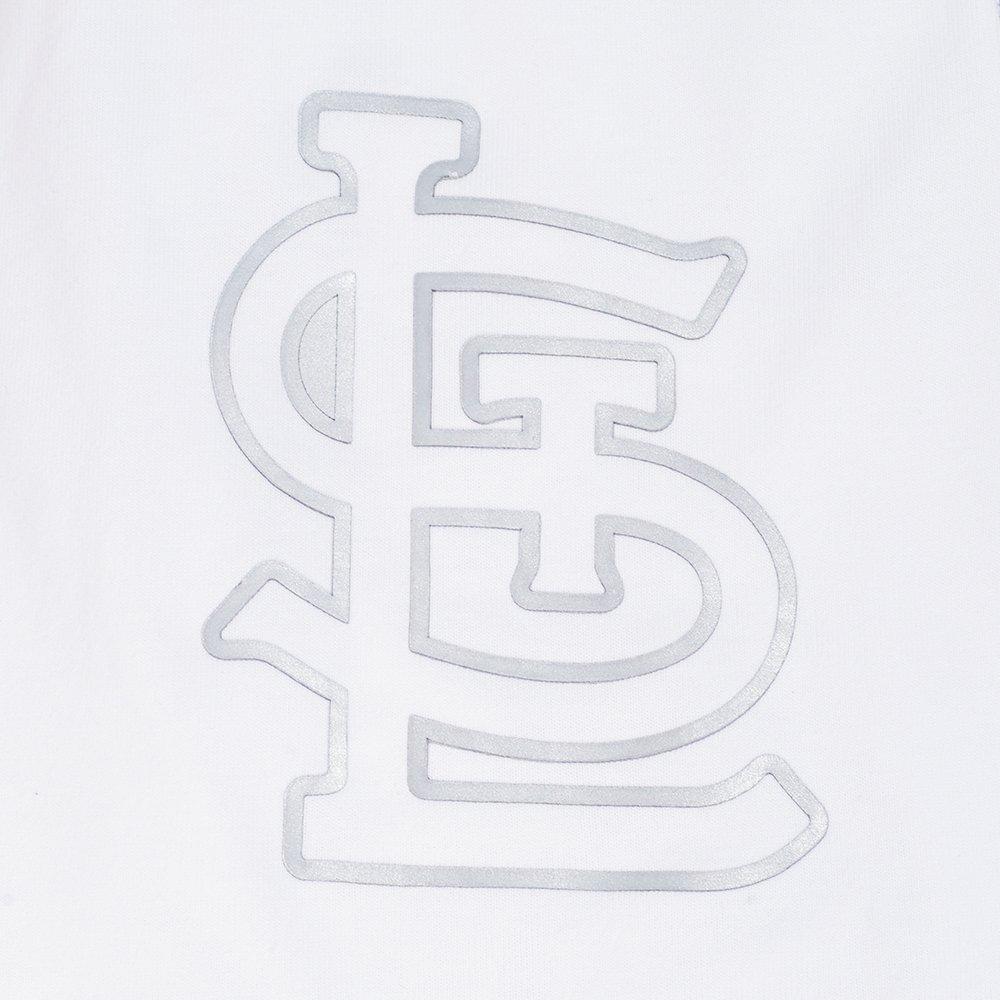Pro Standard St. Louis Cardinals Met Silver Tee-White - WHITE Thumbnail View 6