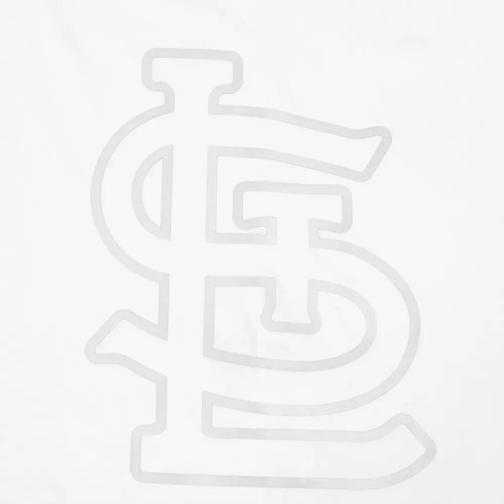Pro Standard St. Louis Cardinals Met Silver Tee-White - WHITE