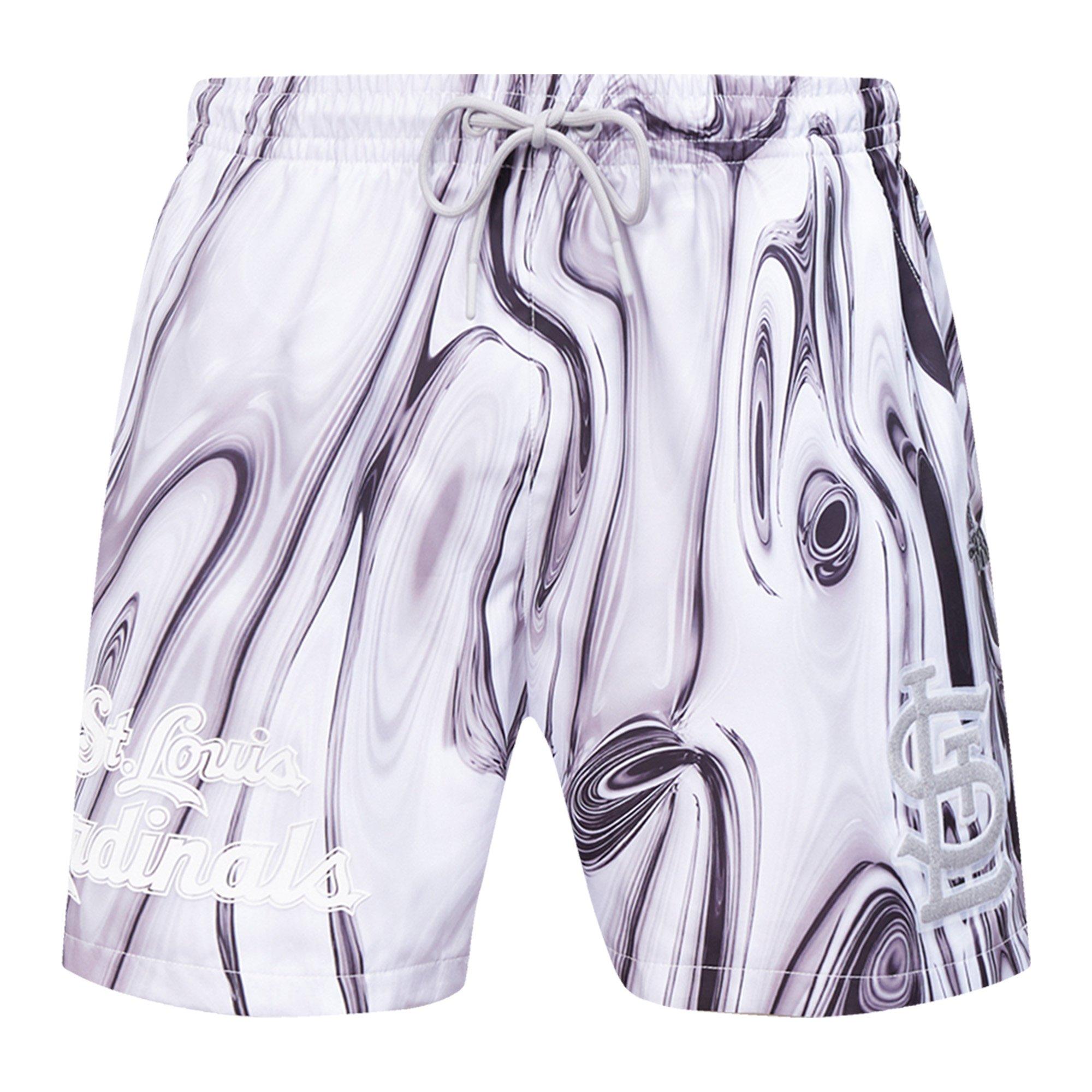 Pro Standard St. Louis Cardinals Met Silver Short Pants - Silver - SILVER Thumbnail View 1
