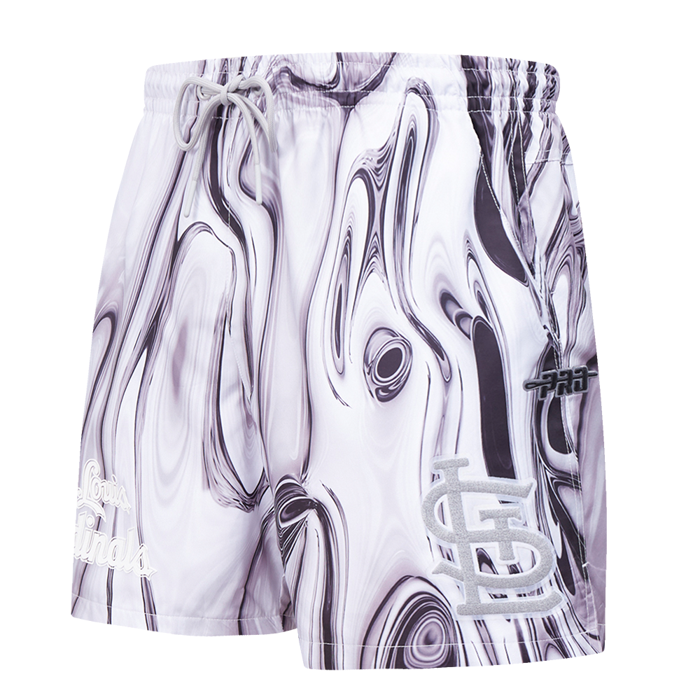 Pro Standard St. Louis Cardinals Met Silver Short Pants - Silver - SILVER Thumbnail View 3