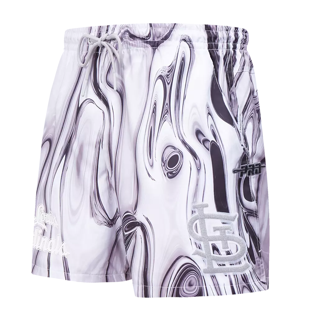 Pro Standard St. Louis Cardinals Met Silver Short Pants - Silver - SILVER