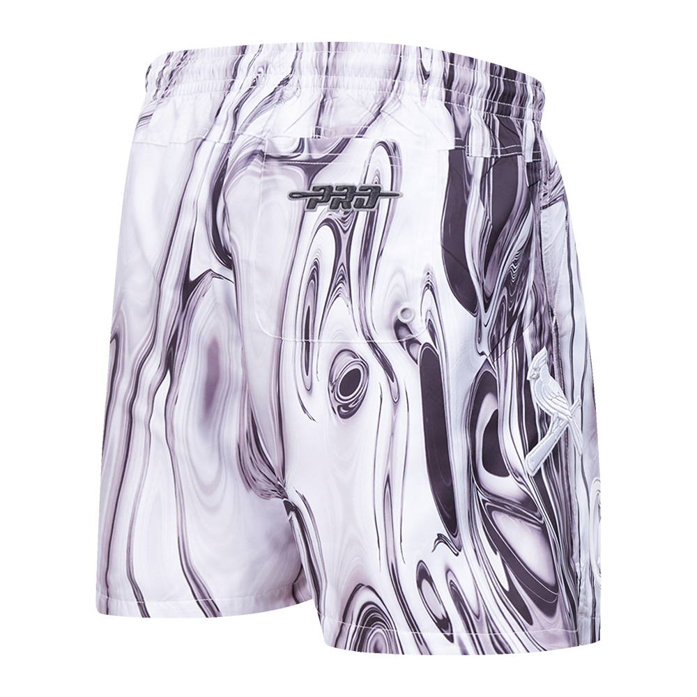 Pro Standard St. Louis Cardinals Met Silver Short Pants-Silver - SILVER Thumbnail View 4