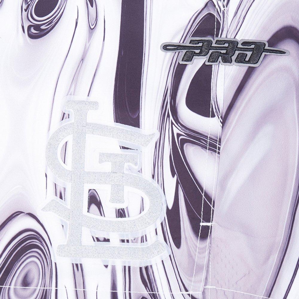 Pro Standard St. Louis Cardinals Met Silver Short Pants-Silver - SILVER Thumbnail View 5