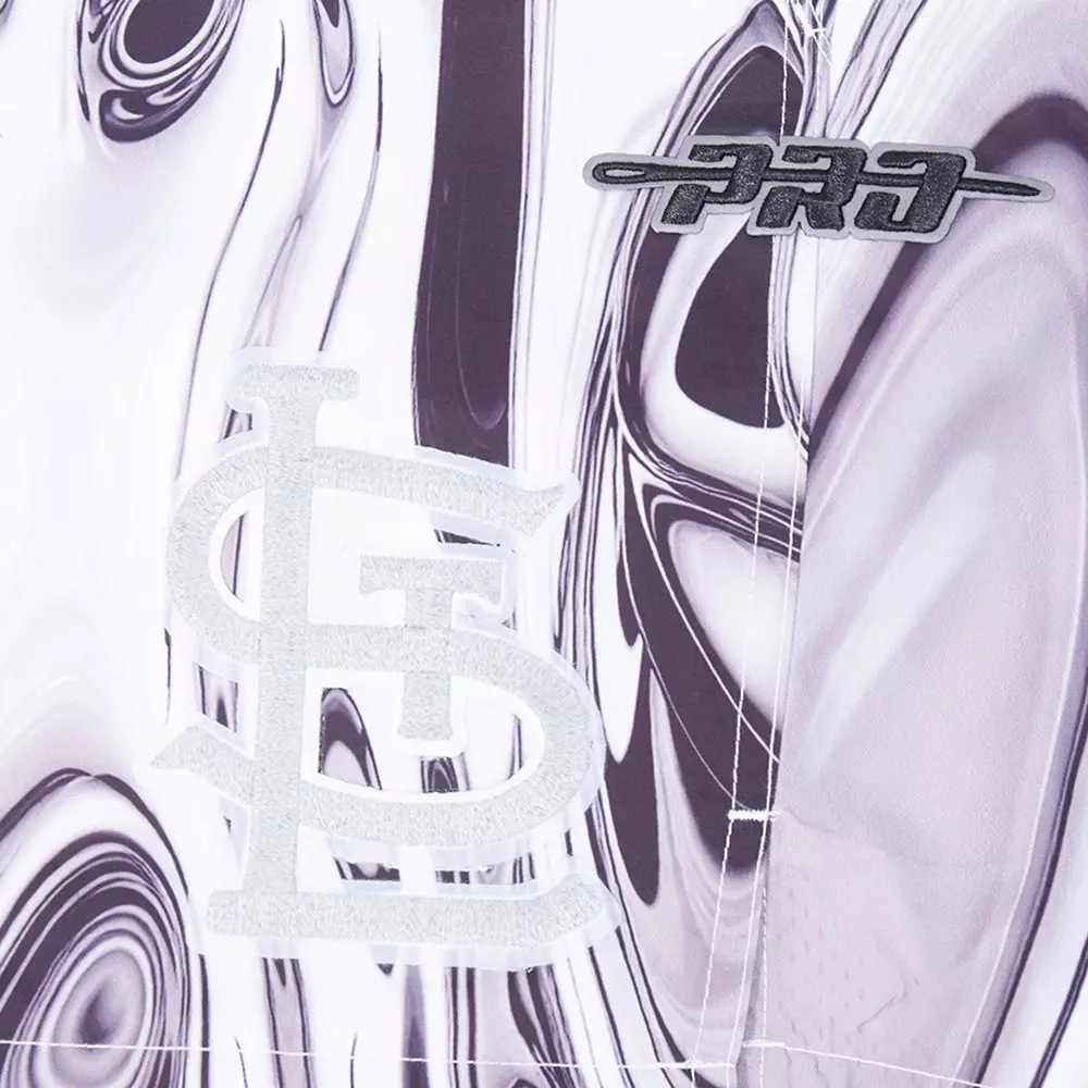 Pro Standard St. Louis Cardinals Met Silver Short Pants-Silver - SILVER