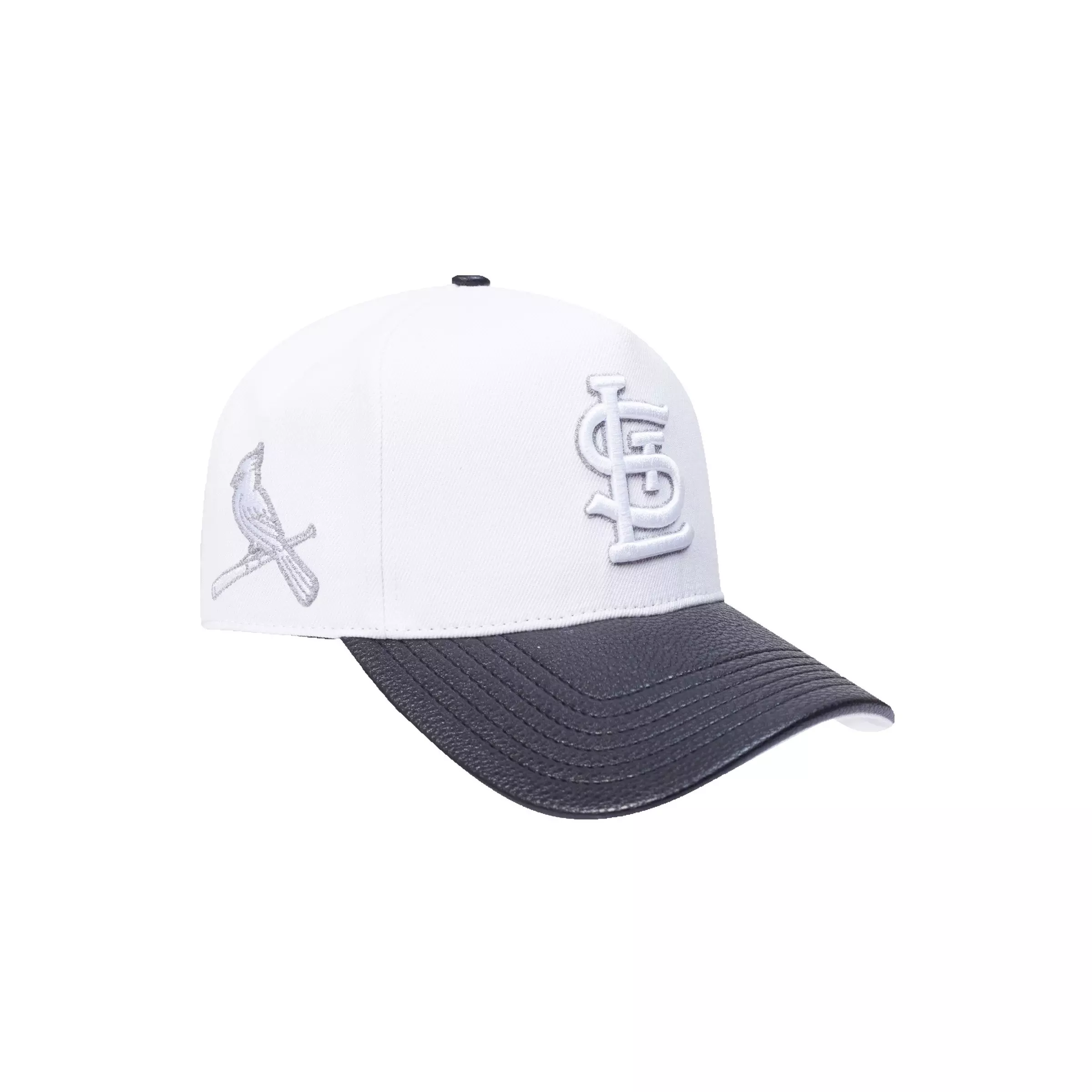 New Era St. Louis Cardinals Met Silver Snapback Hat-White - WHITE/BLACK