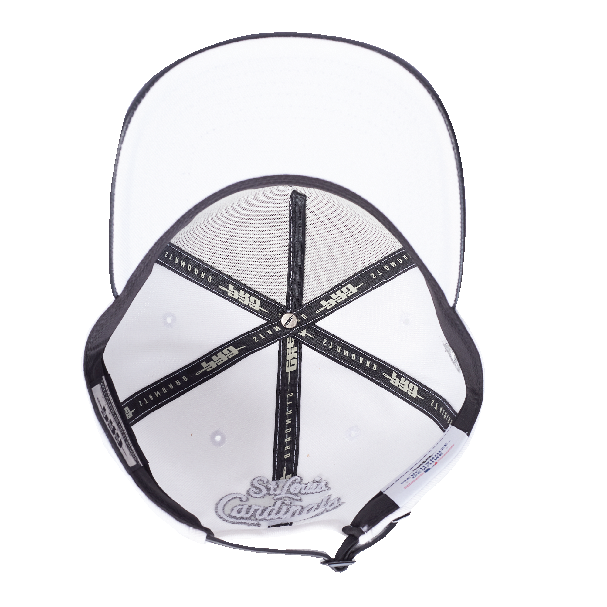 New Era St. Louis Cardinals Met Silver Snapback Hat-White - WHITE/BLACK