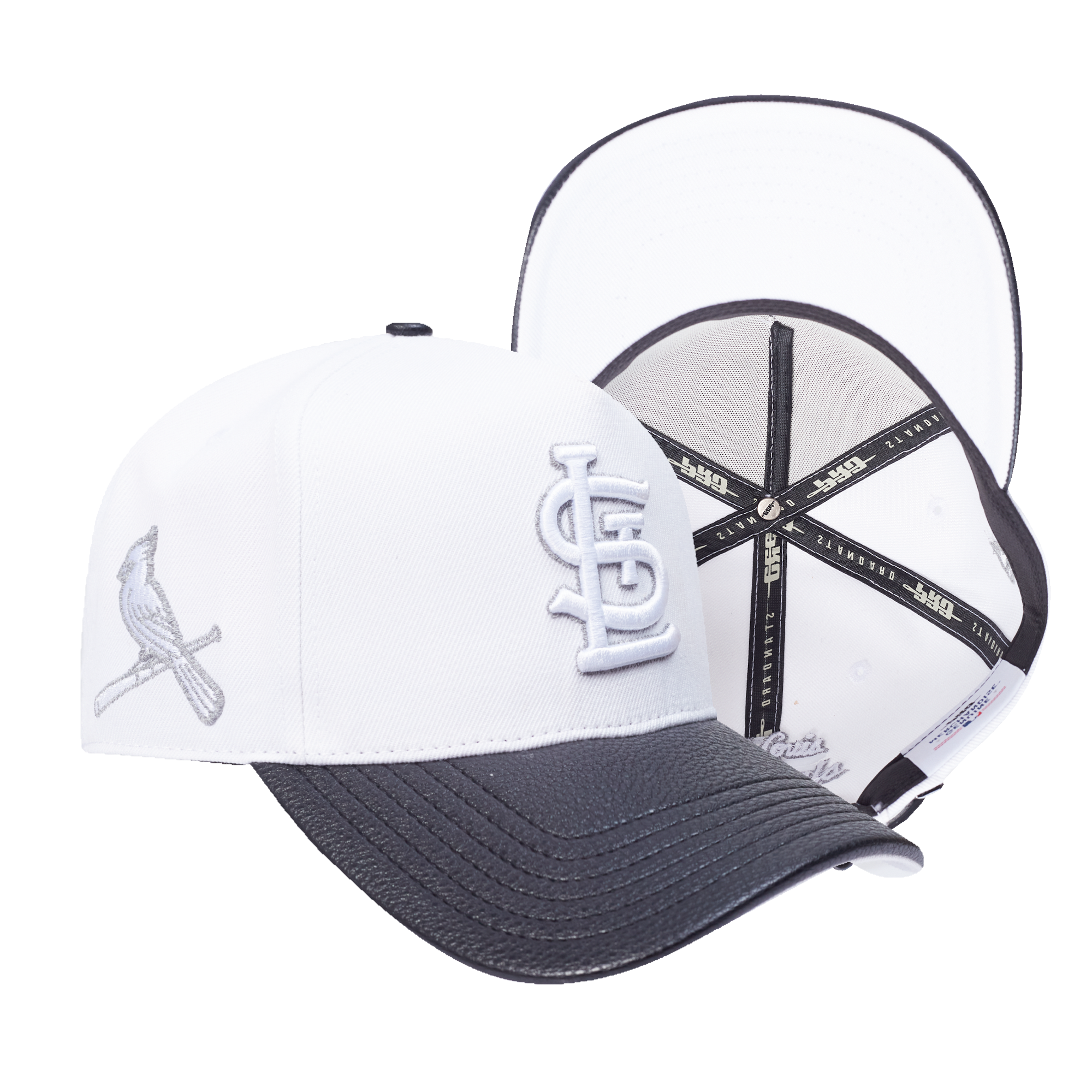 New Era St. Louis Cardinals Met Silver Snapback Hat-White - WHITE/BLACK