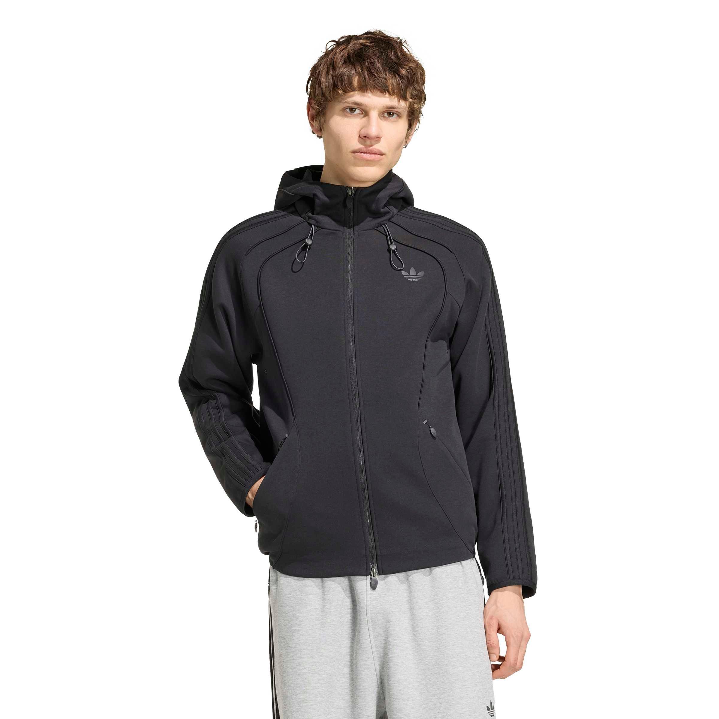 adidas Originals Spacer Teamgeist 26 Men's Cutline Full-Zip Jacket - BLACK Thumbnail View 2