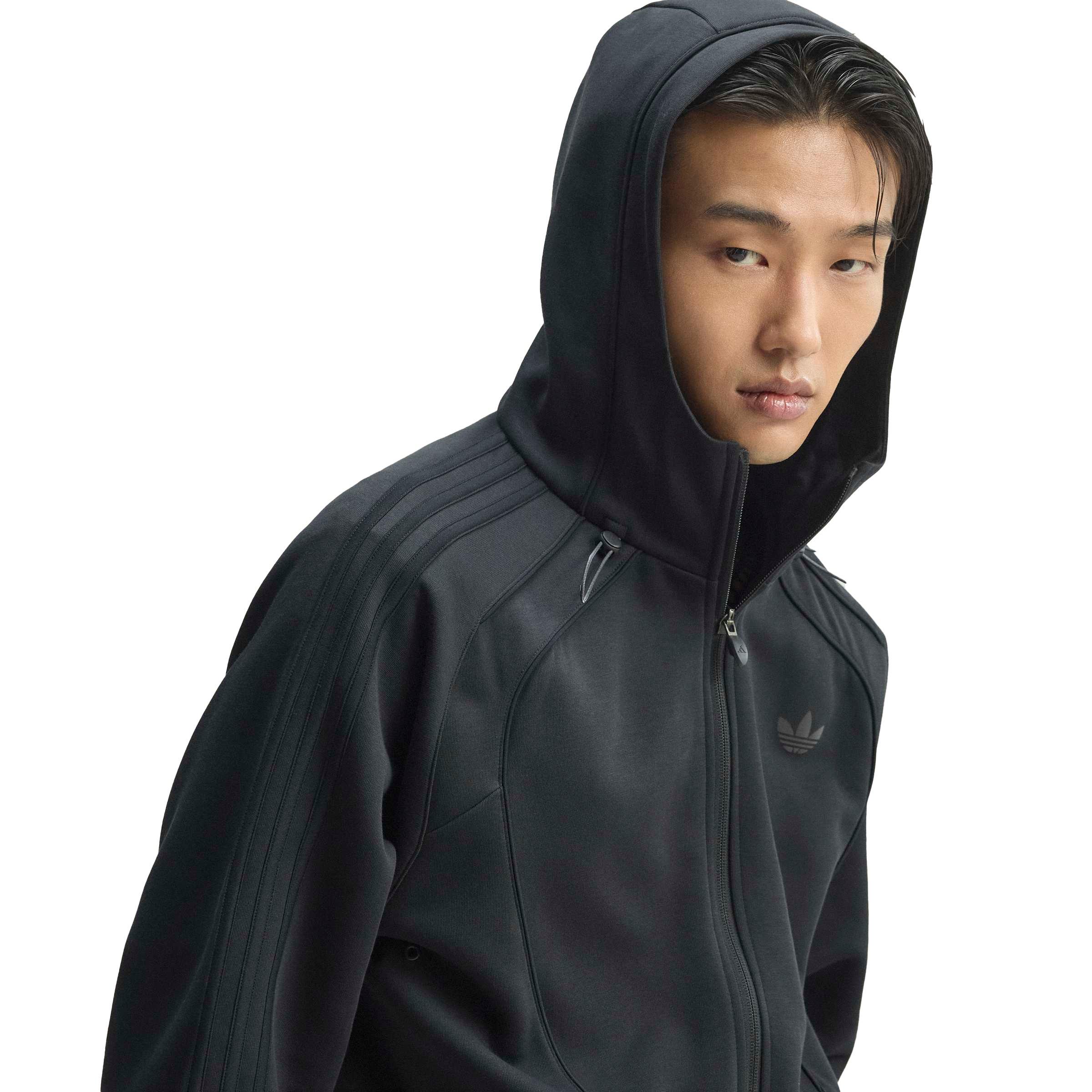 adidas Originals Spacer Teamgeist 26 Men's Cutline Full-Zip Jacket - BLACK Thumbnail View 7