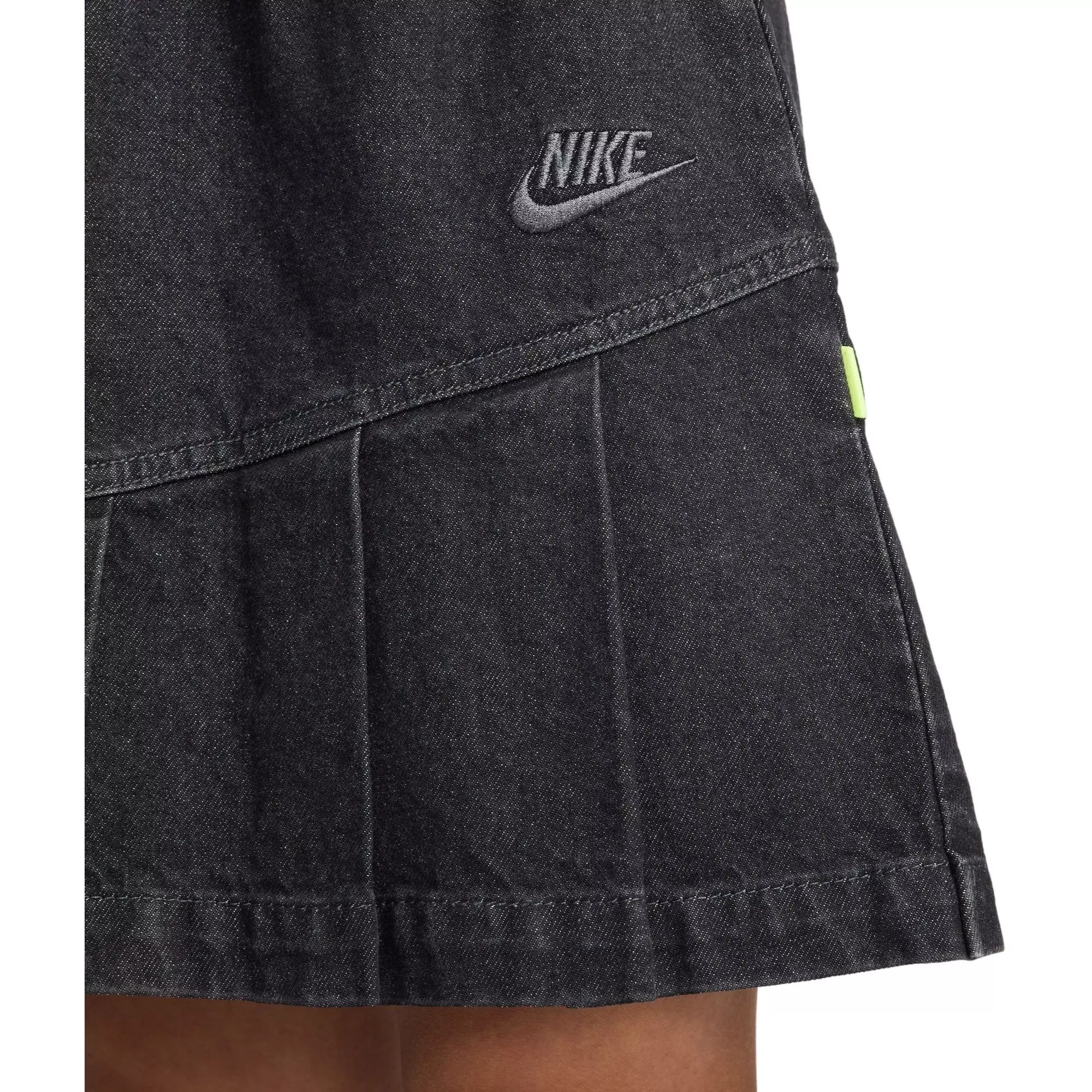 Nike Big Girls' Sportswear Denim Pleated Skirt - GREY