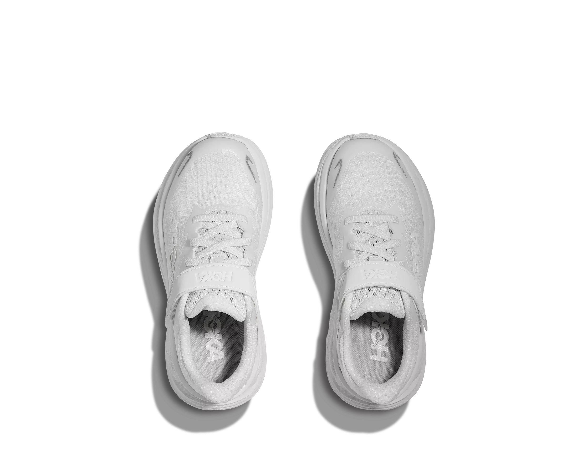 Hoka Clifton 10 "White/White" Preschool Boys' Running Shoe - WHITE