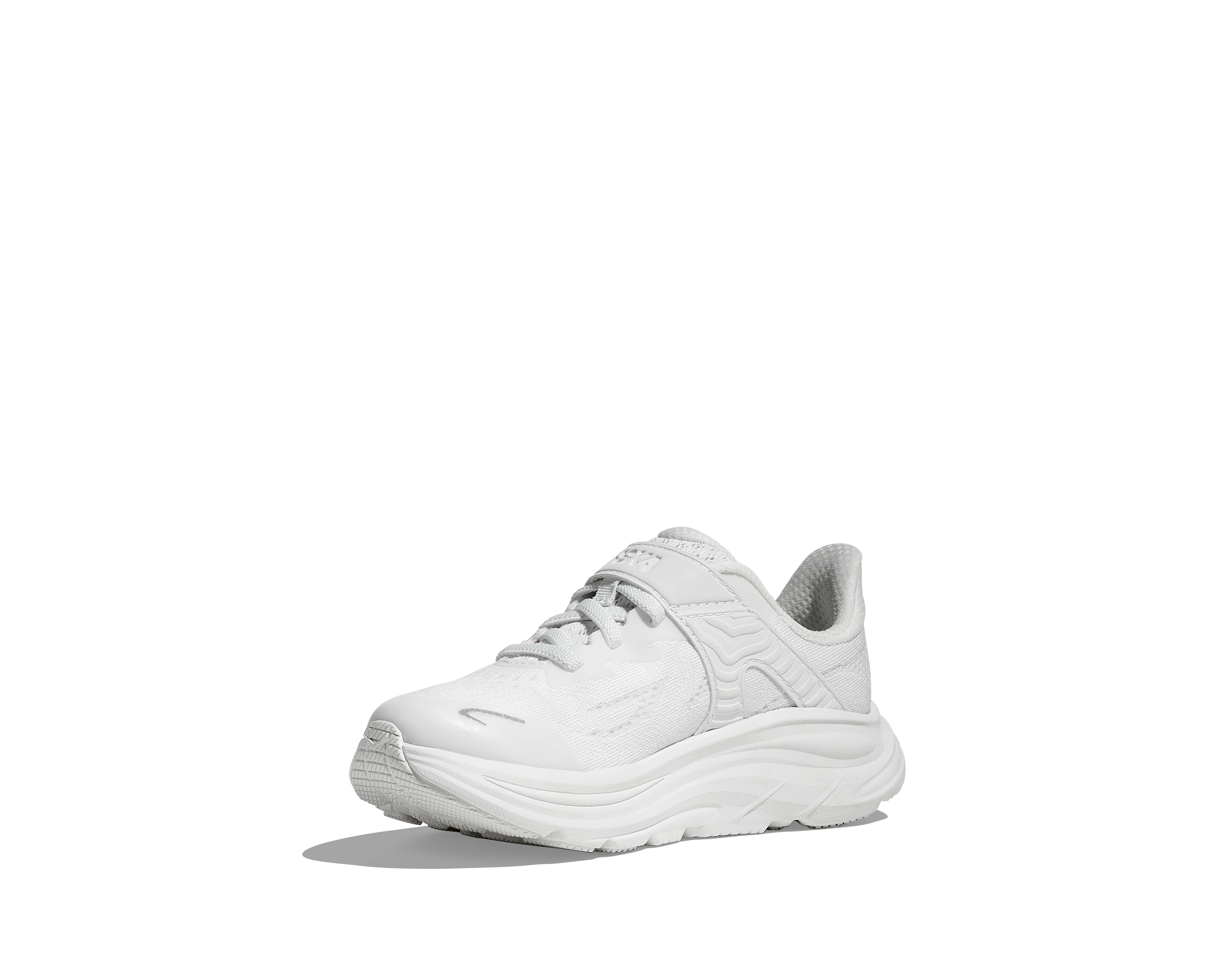 Hoka Clifton 10 "White/White" Preschool Boys' Running Shoe - WHITE Thumbnail View 6