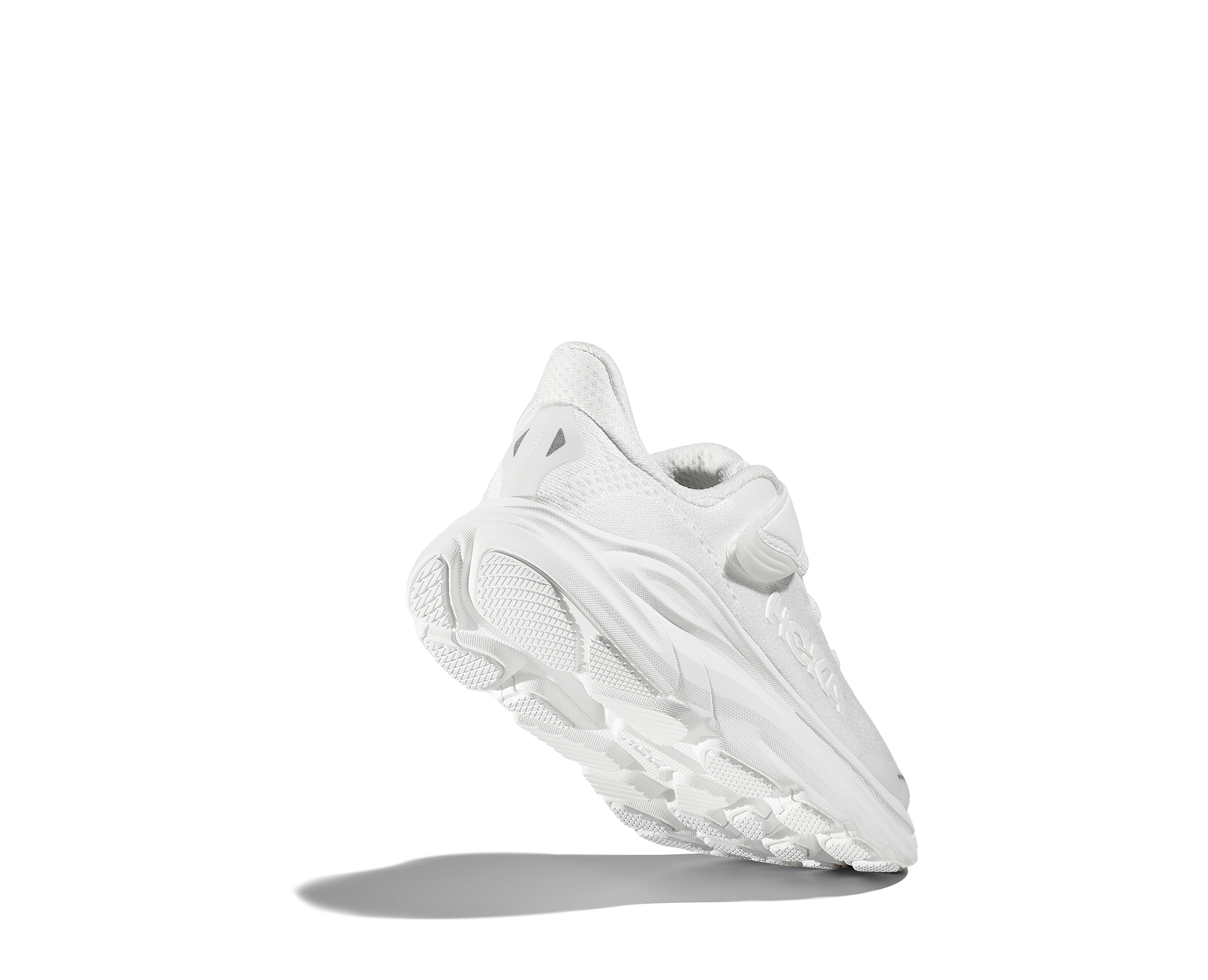 Hoka Clifton 10 "White/White" Preschool Boys' Running Shoe - WHITE Thumbnail View 7