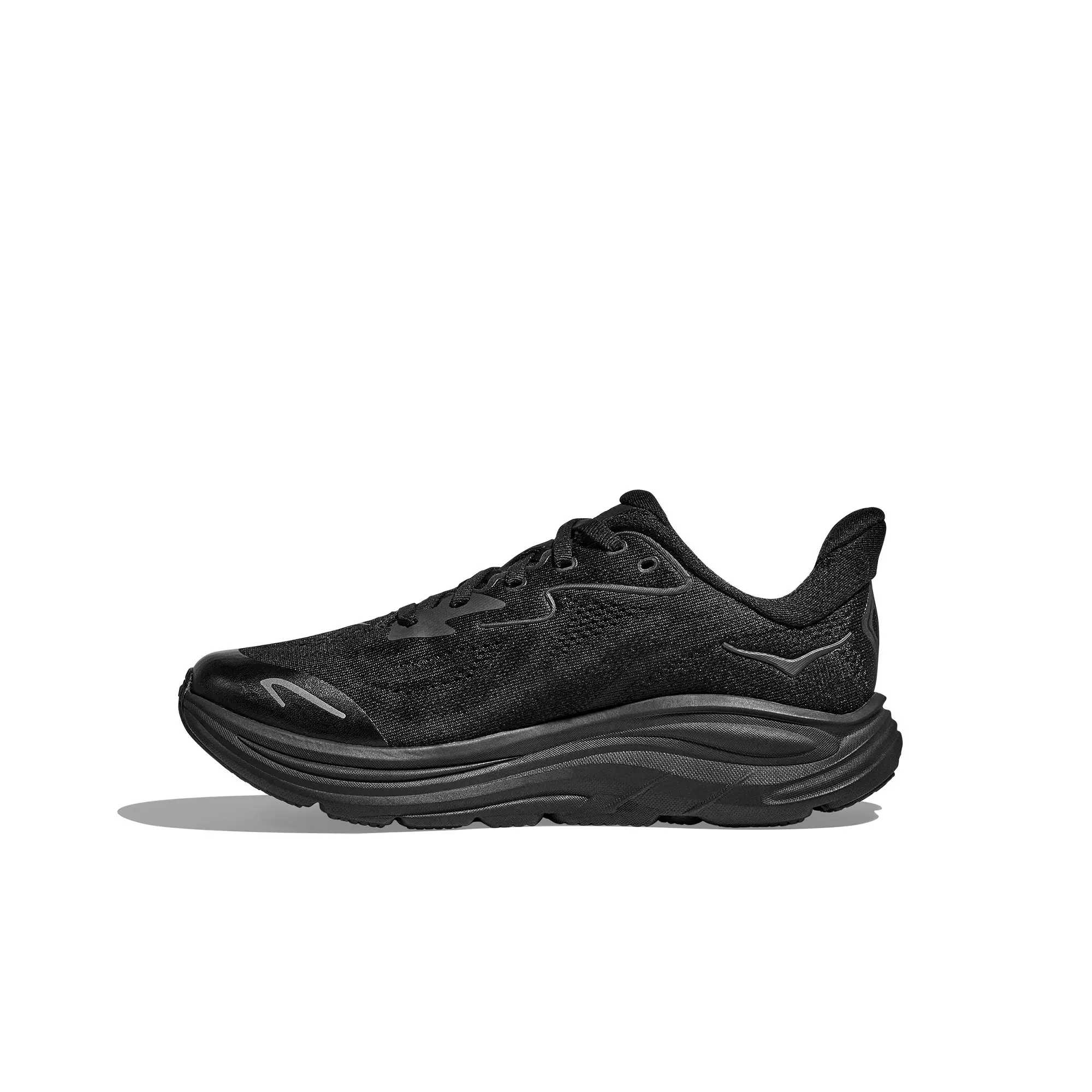 Hoka Clifton 10 "Black/Black" Grade School Boys' Running Shoe - BLACK