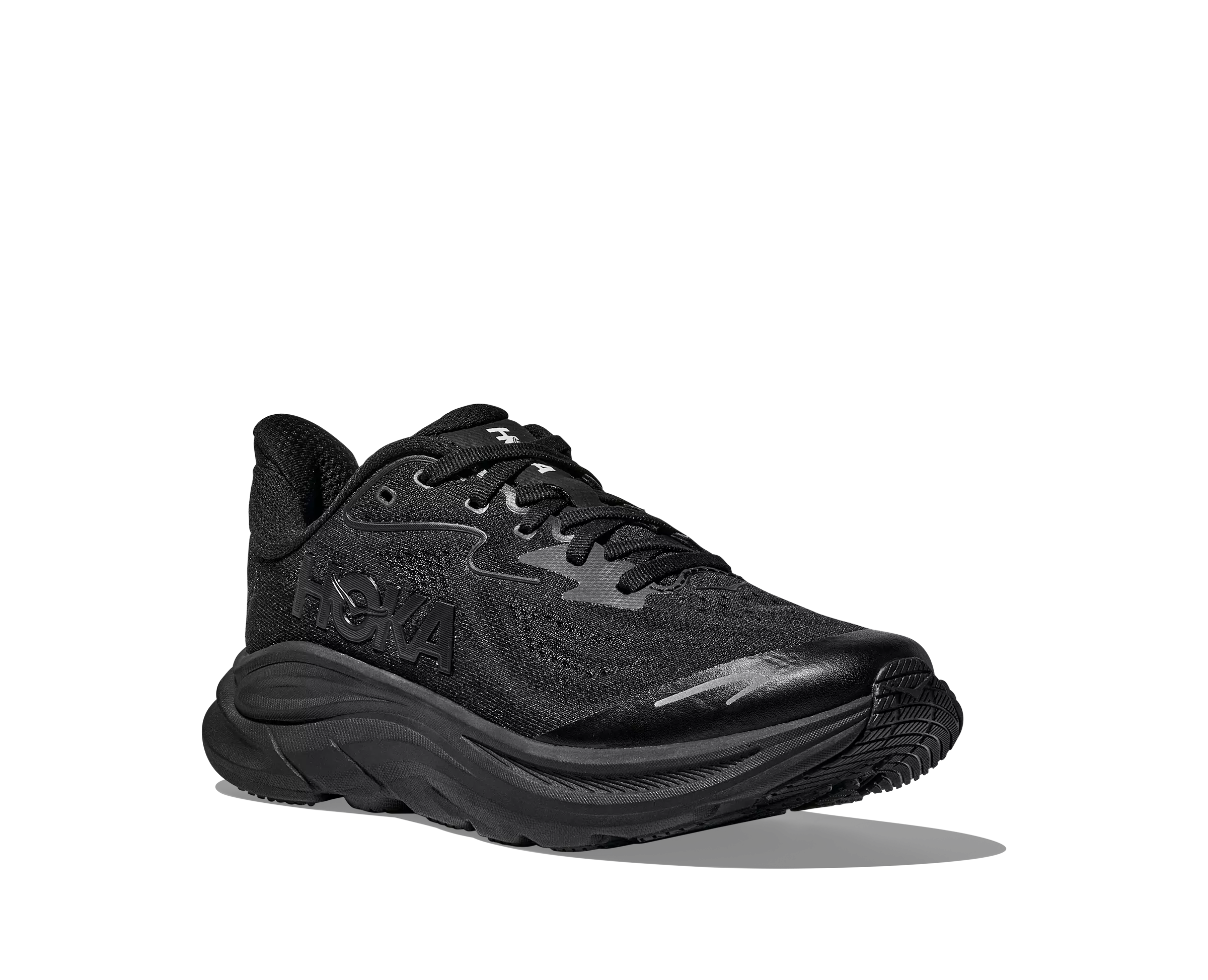 Hoka Clifton 10 "Black/Black" Grade School Boys' Running Shoe - BLACK