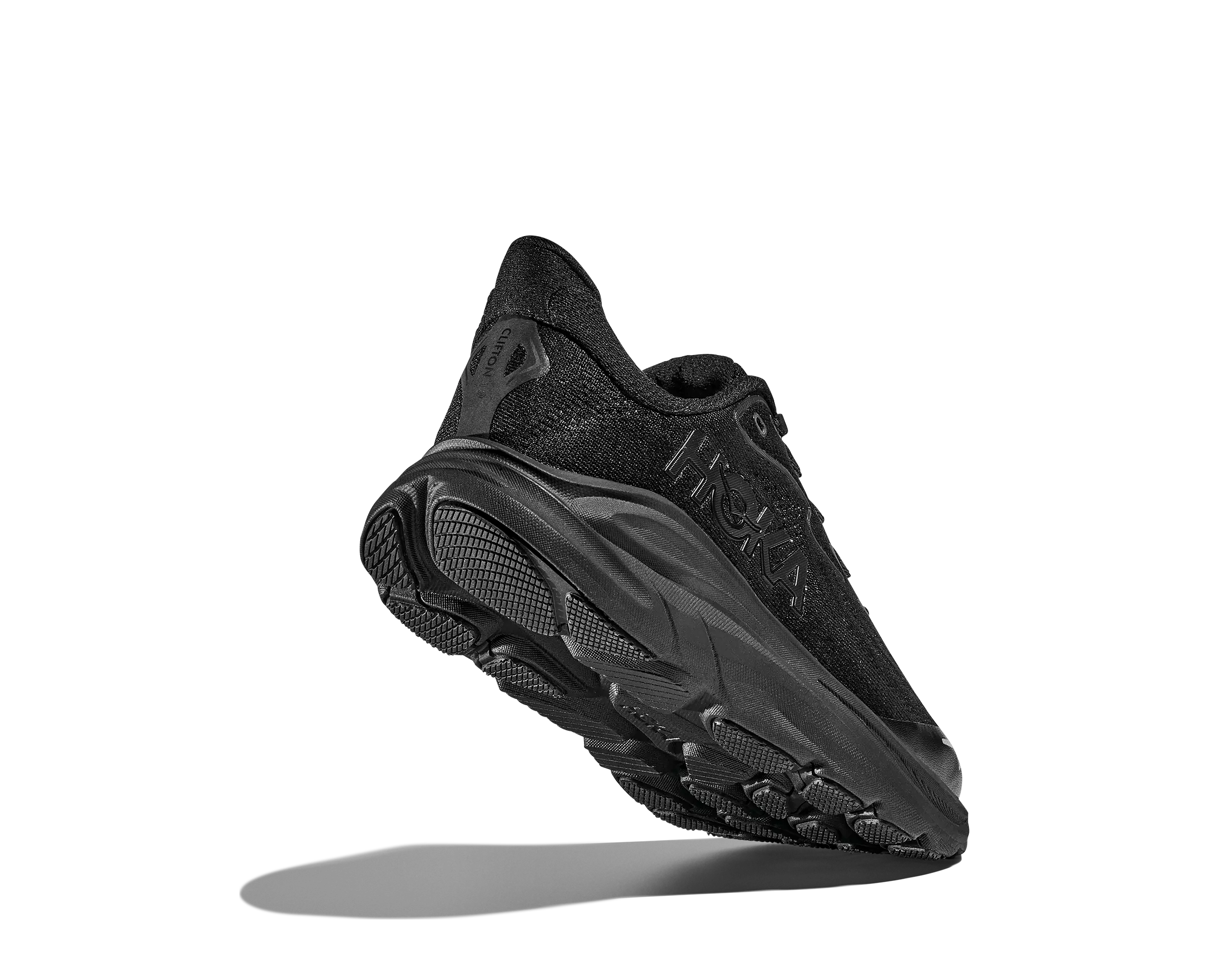 Hoka Clifton 10 "Black/Black" Grade School Boys' Running Shoe - BLACK