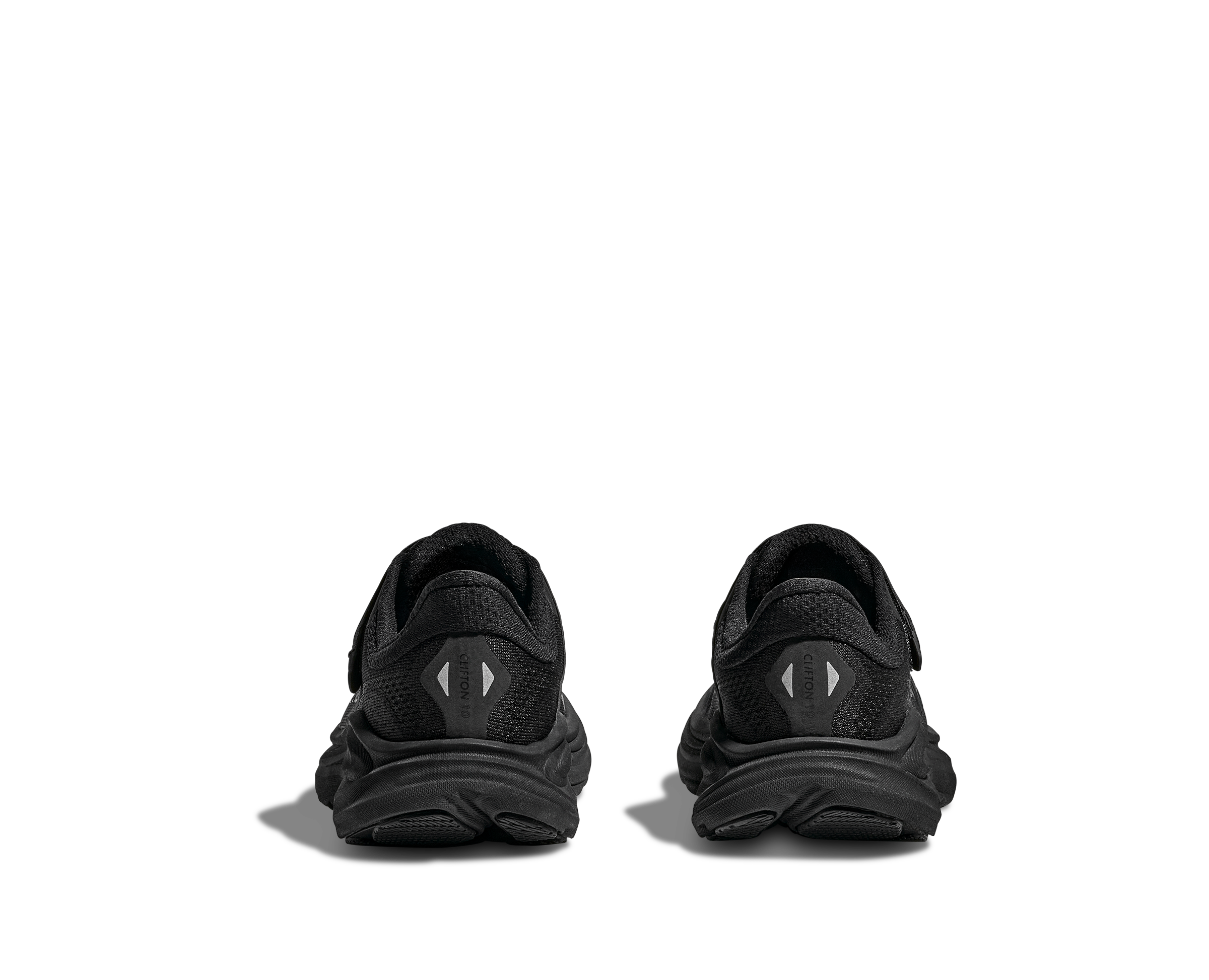 Hoka Clifton 10 "Black/Black" Preschool Boys' Running Shoe - BLACK Thumbnail View 3