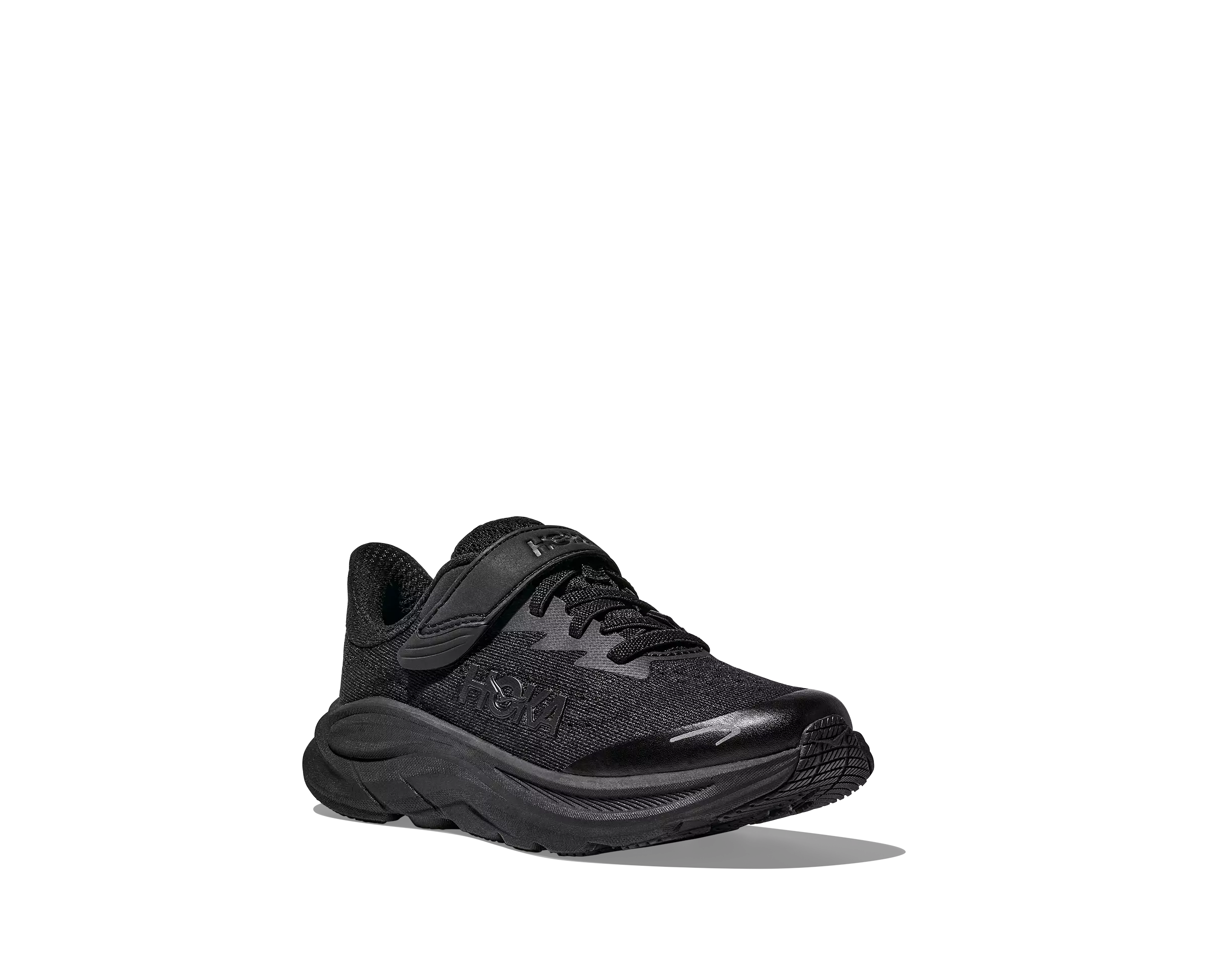 Hoka Clifton 10 "Black/Black" Preschool Boys' Running Shoe - BLACK