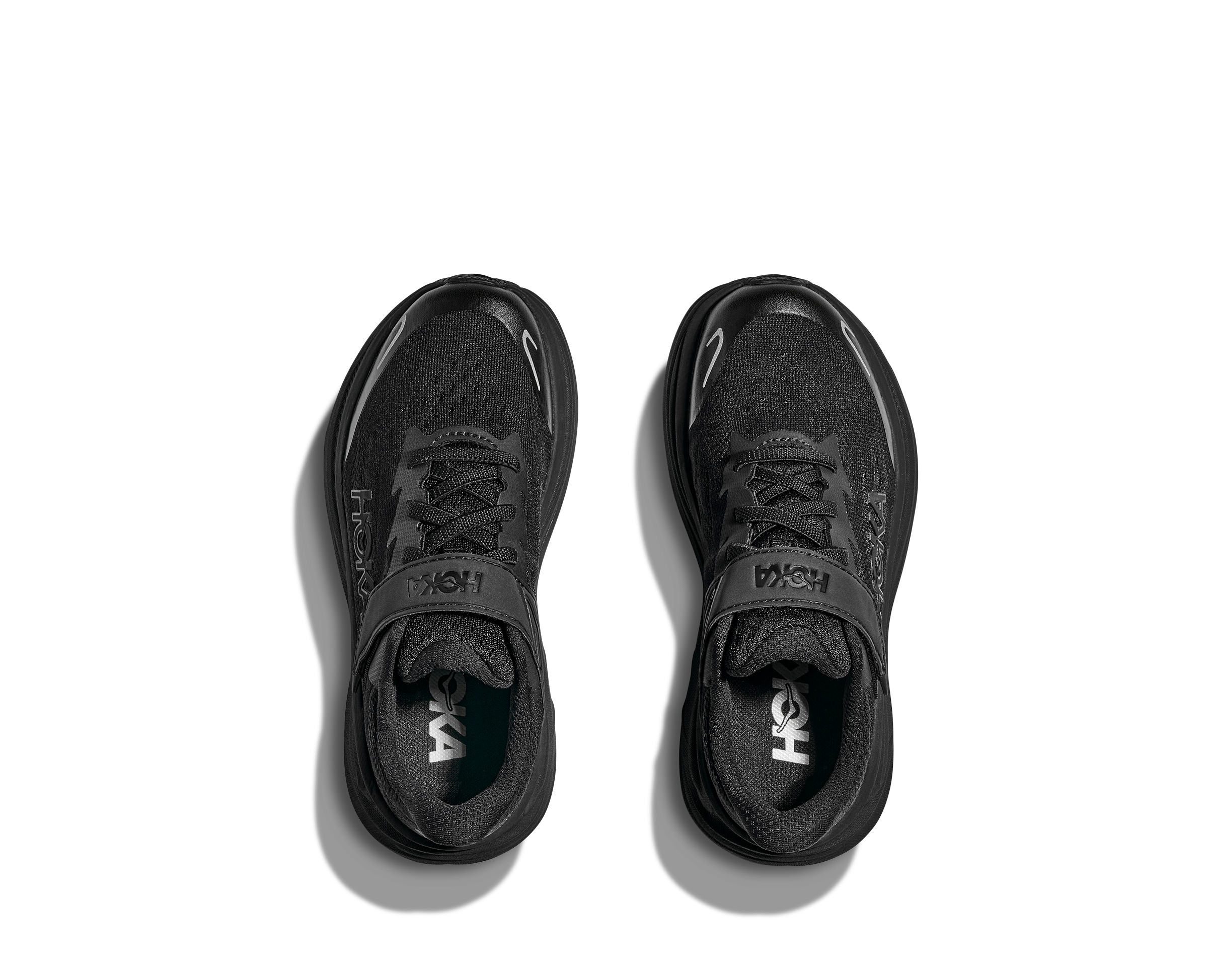 Hoka Clifton 10 "Black/Black" Preschool Boys' Running Shoe - BLACK Thumbnail View 8