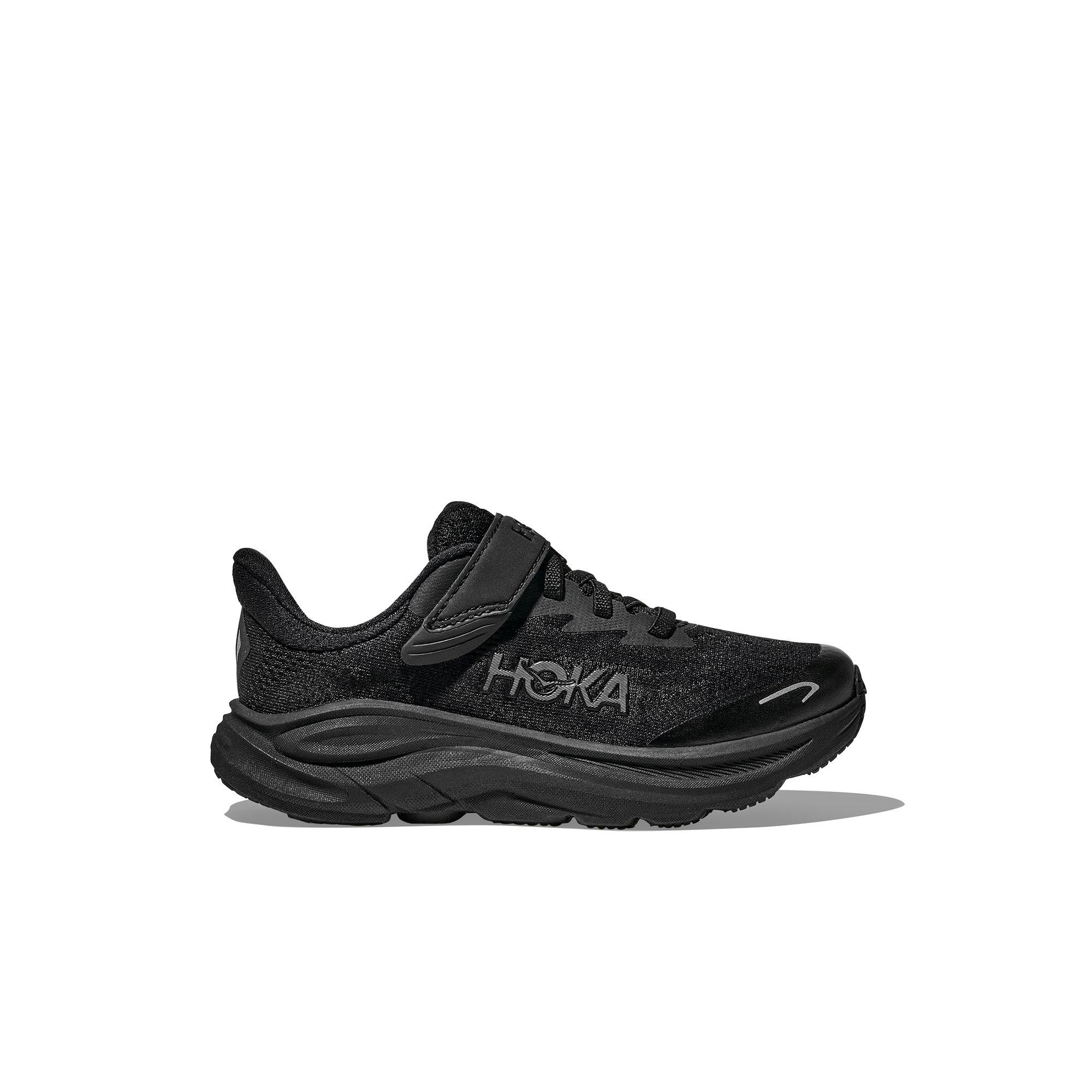 Hoka Clifton 10 "Black/Black" Preschool Boys' Running Shoe - BLACK Thumbnail View 1